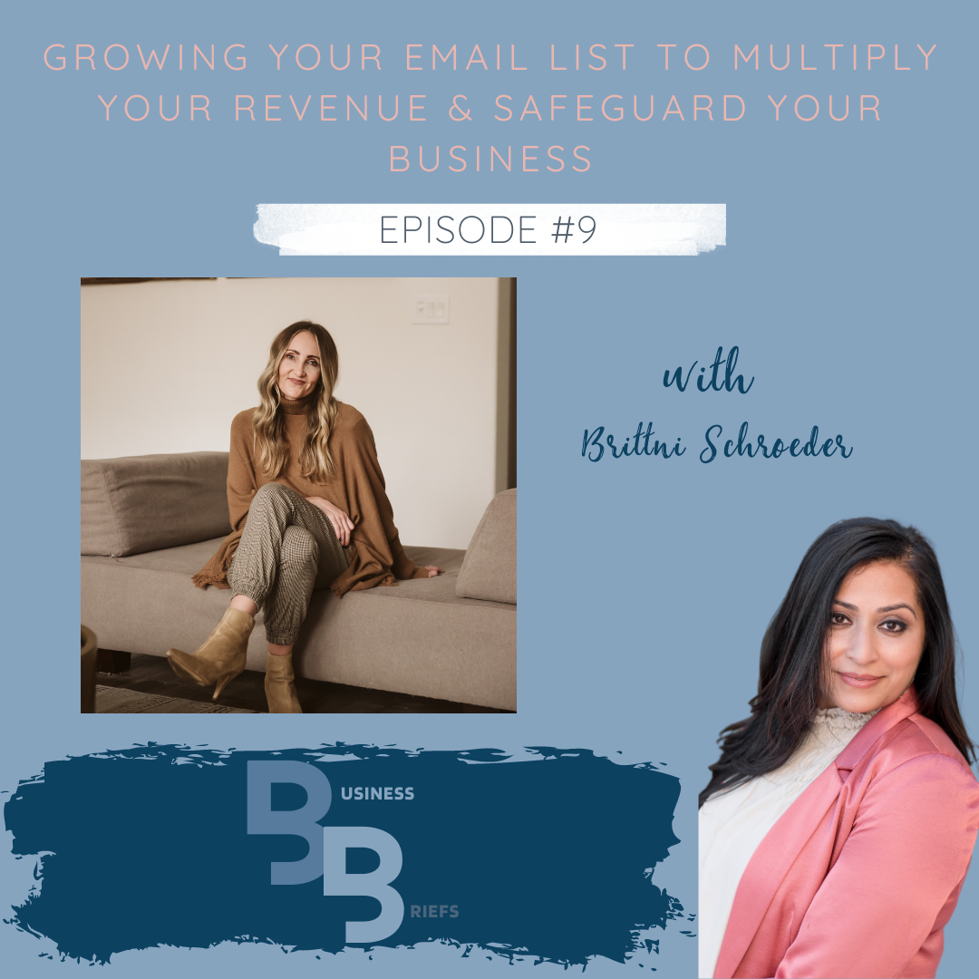 Episode 9 Growing Your Email List to Multiply Your Revenue &amp; Safeguard Your Business