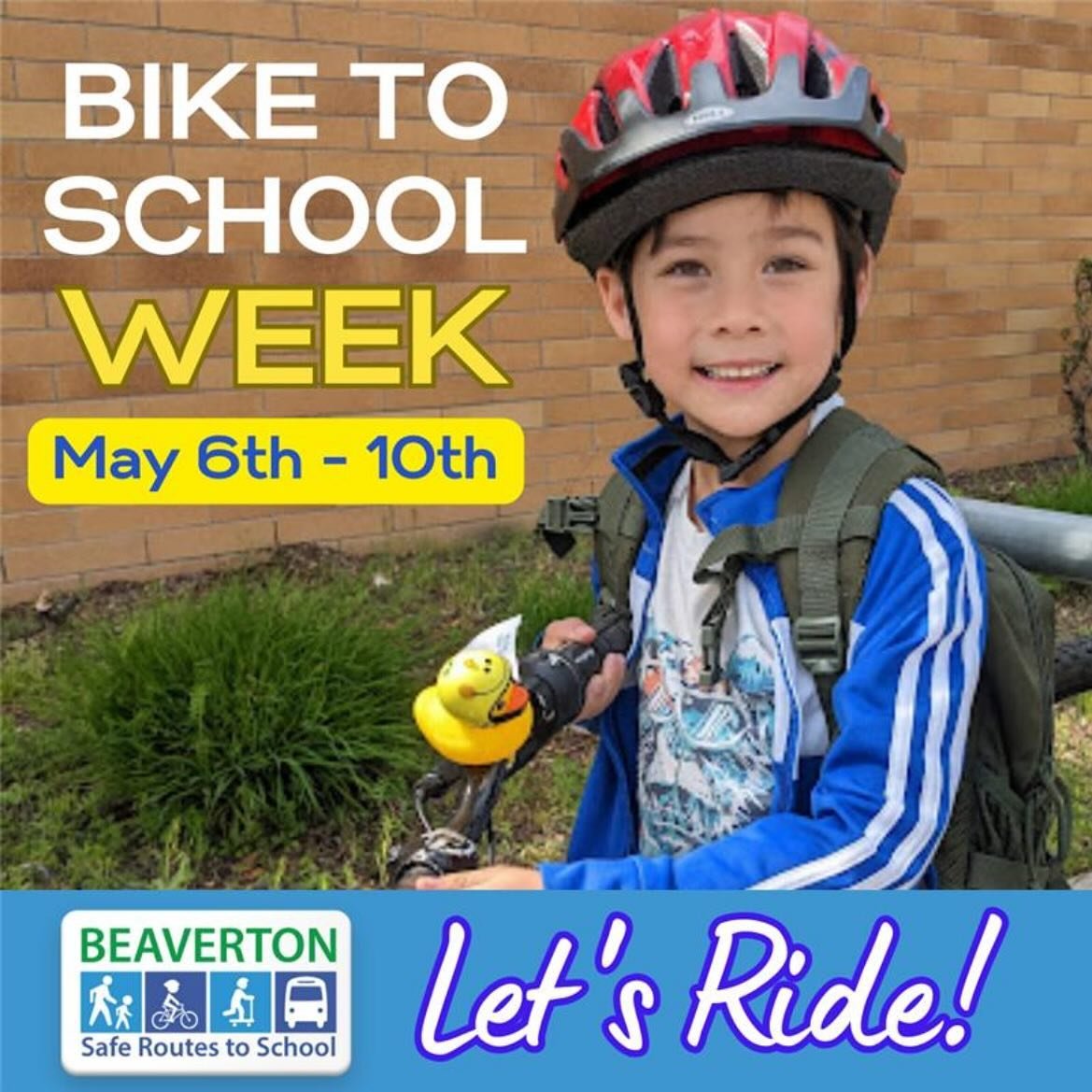 Bike or roll to school this week!

Our BIKE RODEO complete with some kids getting free bikes and helmet and swag will be the following week on May 13: Bike Rodeo from 8:00 - 11:30am! Students will learn bike safety skills!
