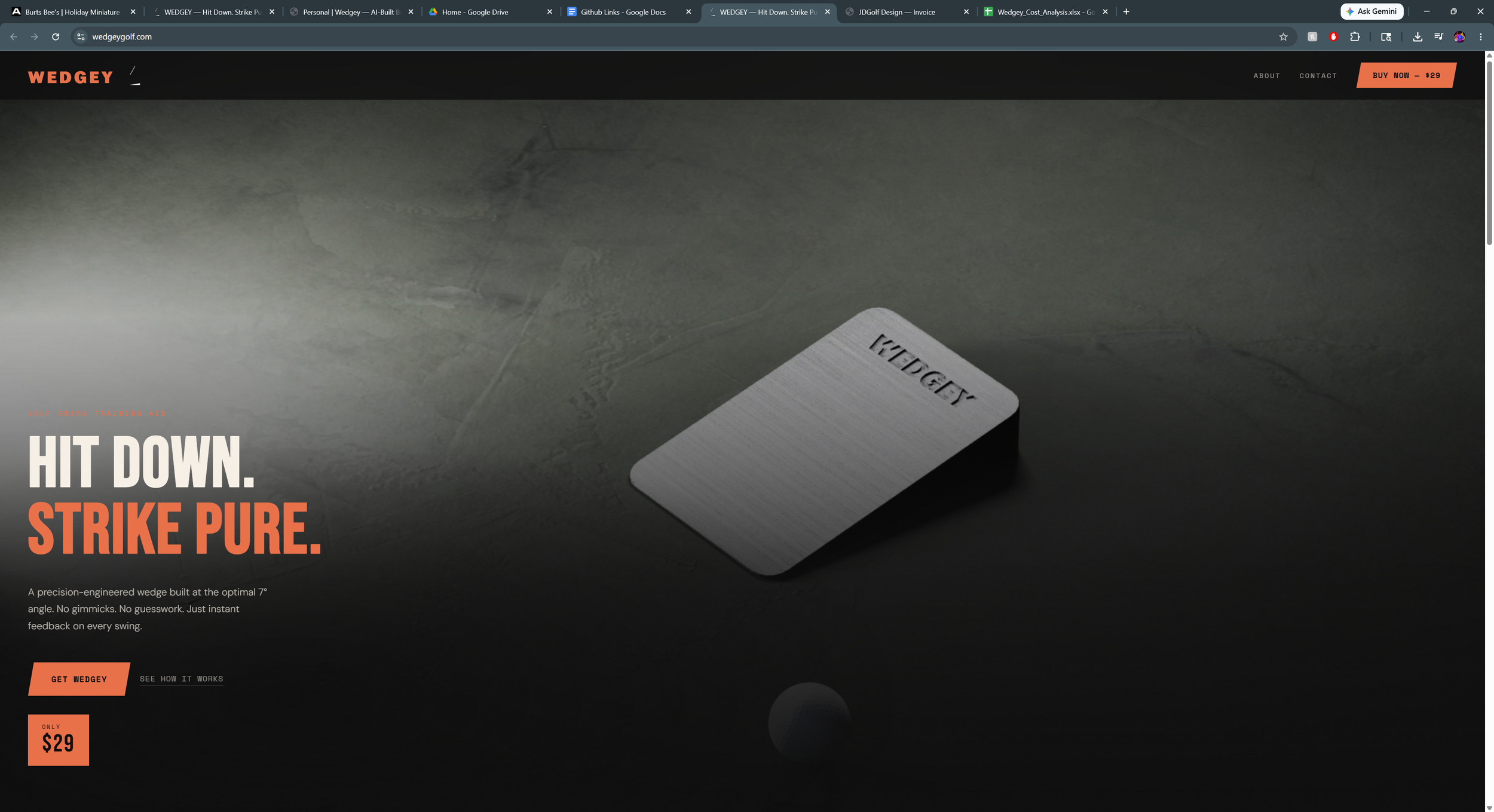 Wedgey — AI-Built Brand & Product Launch