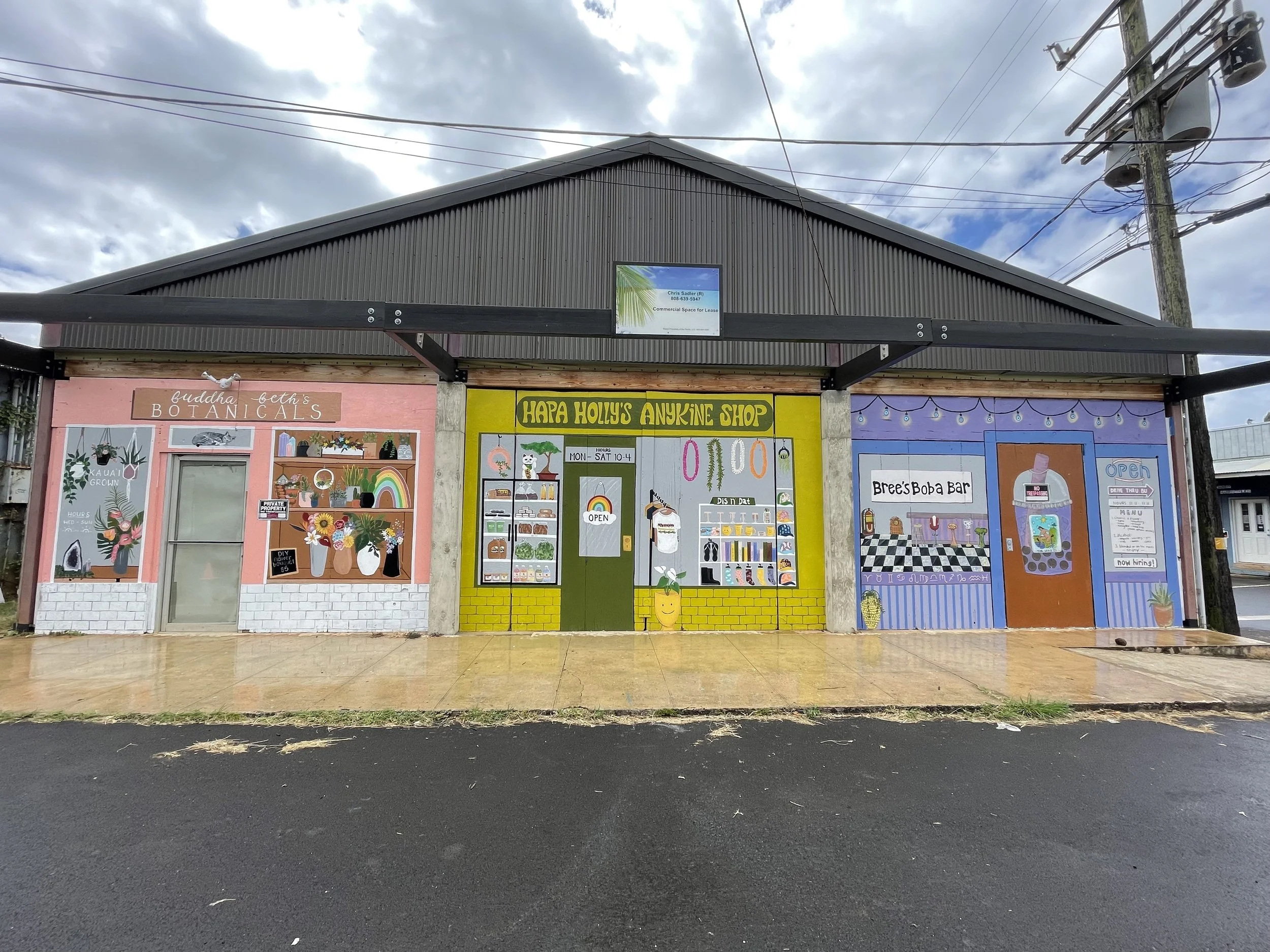 Kress St. Store Fronts — Kauai Murals