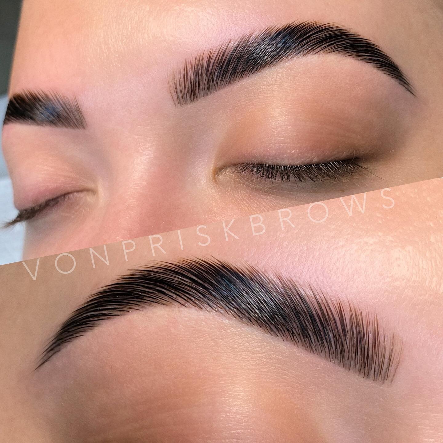 Fresh lami over healed microblading is my absolute FAVORITE duo 🤤 Would you try this luxury combo?⁣
⁣
Color: Bronsun, Brown #6 @microartistryacademy Artists can use code FLUFFY10 for 10% off your entire order⁣
⁣
Are you ready to see where your best 