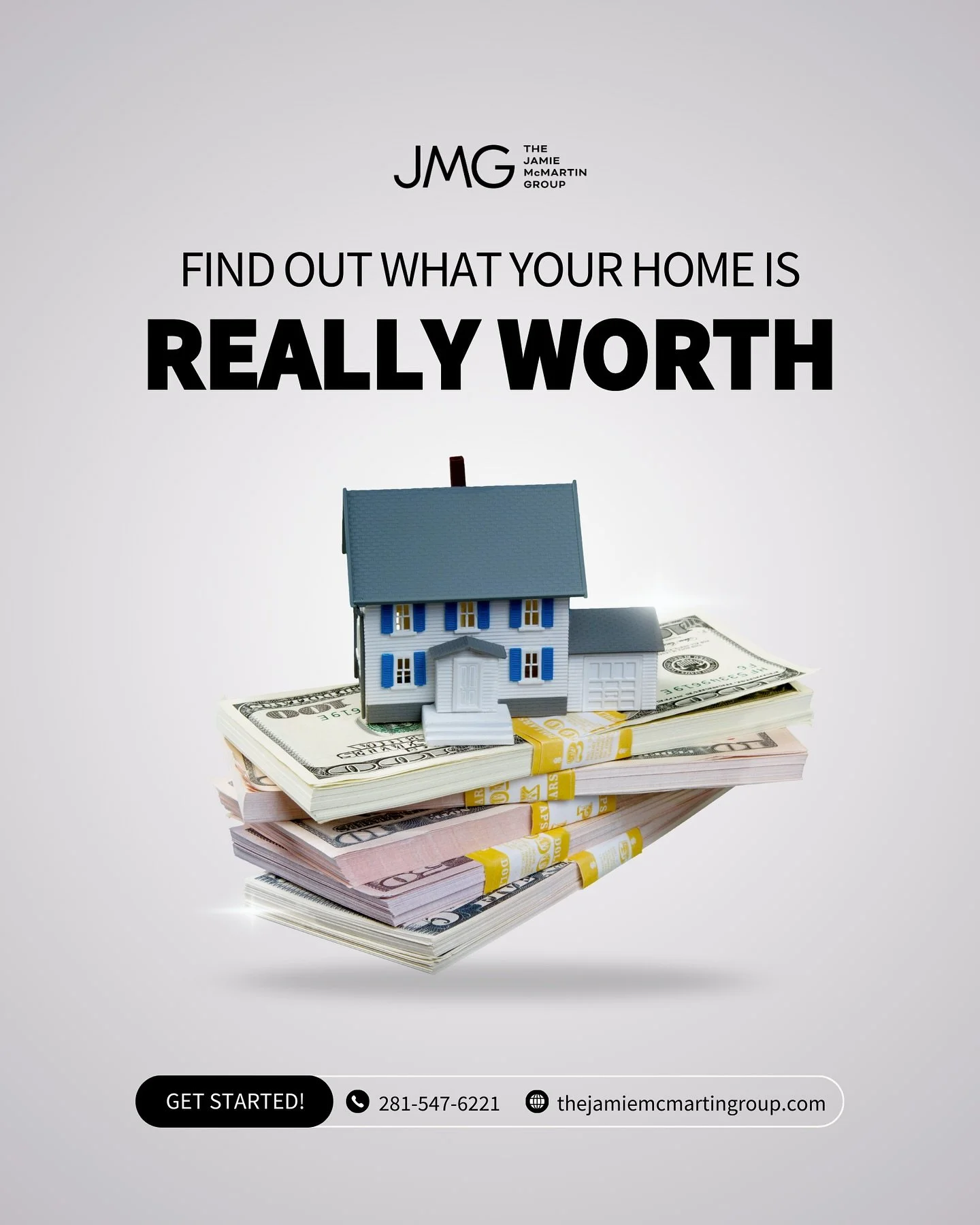 Thinking about selling your home? Don&rsquo;t rely on generic online estimates. Get the real value from professionals who know the market inside and out!⁠
⁠
At JMG, we go beyond the algorithms to give you an accurate, personalized valuation so you ca