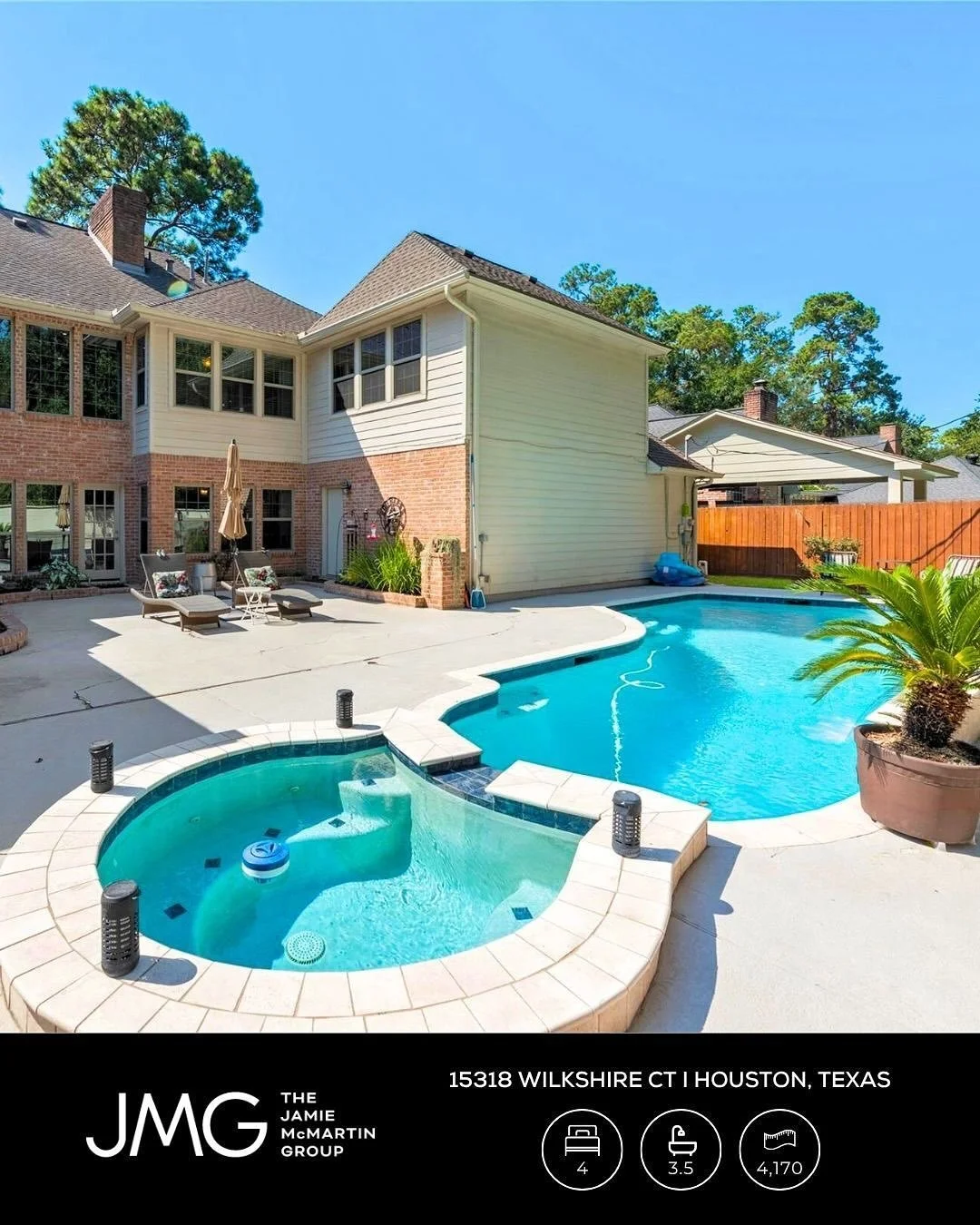 Step into elegance at 15318 Wilkshire Court in Houston&rsquo;s Woods of Wimbledon. This 4-bedroom, 4-bath home welcomes you with charming curb appeal, a landscaped front yard and inviting entryway set the tone for what&rsquo;s inside. 🌳🏡

Inside, t