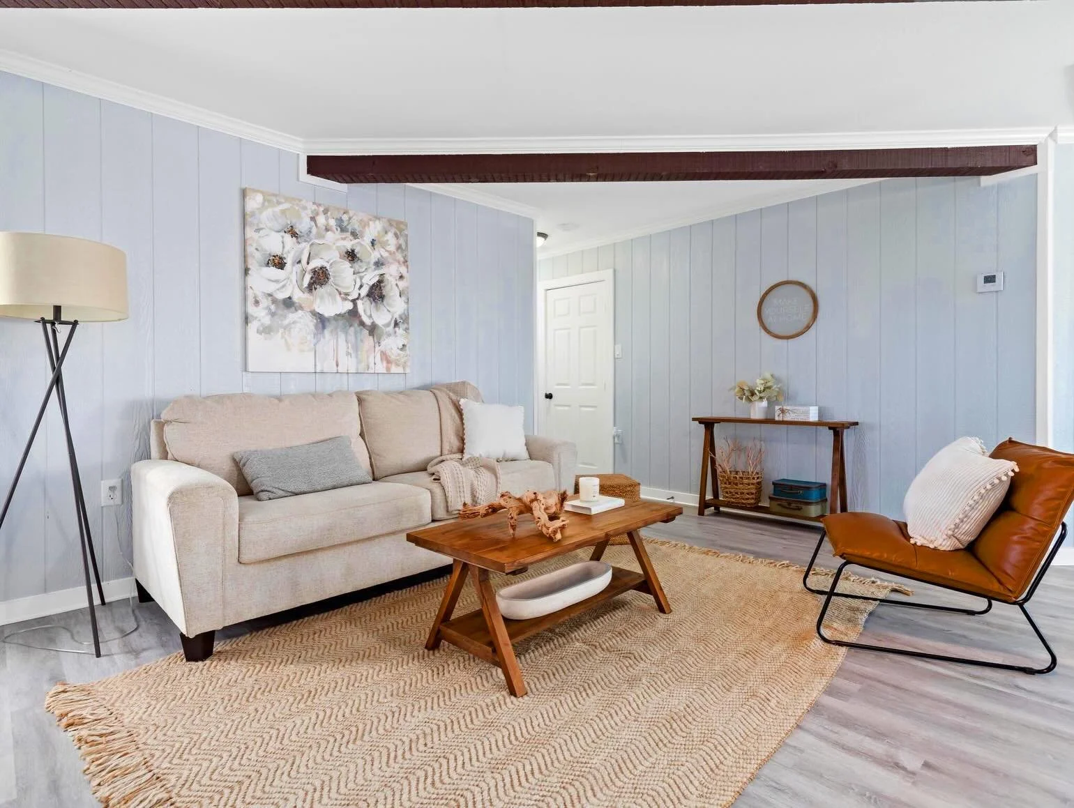 Charm meets coastal living 🌊✨

Welcome to this beautifully updated Crystal Beach retreat, where every detail has been thoughtfully designed, from tile floors throughout to a warm brick fireplace that anchors the space. 

The open layout creates an e