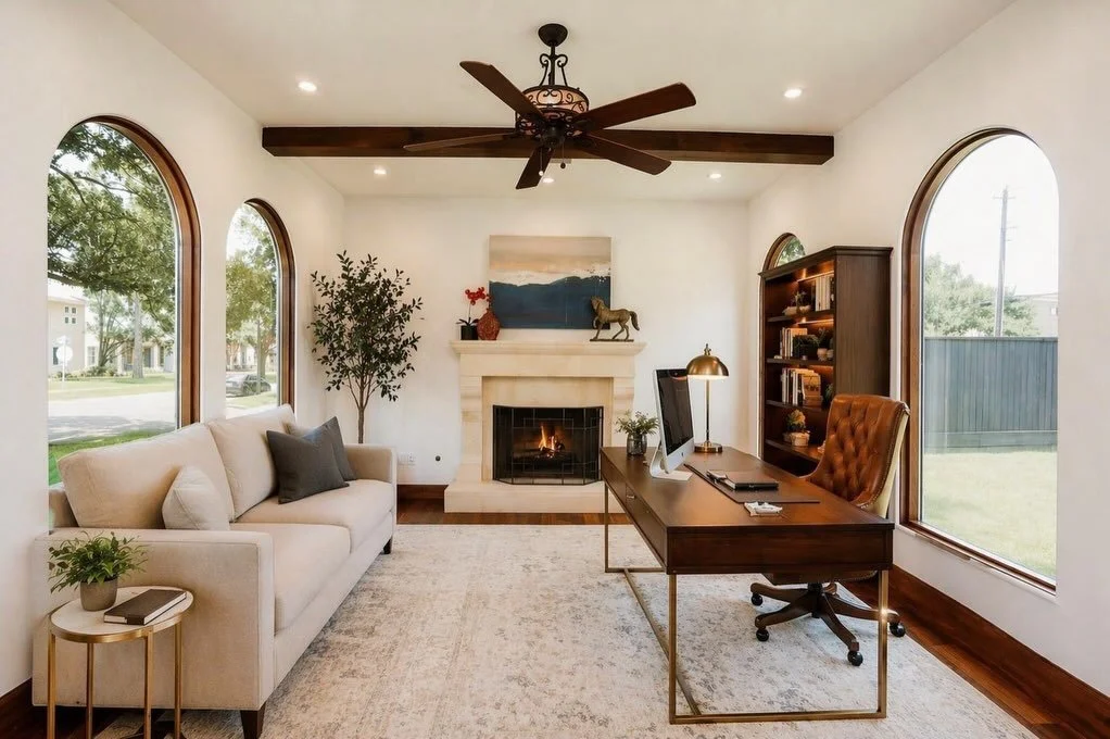 Luxury living, but make it effortless ✨

From the moment you arrive, this stunning corner-lot estate makes a statement, gated drive, striking curb appeal, and interiors that truly deliver.

🔥 Two gas fireplaces for cozy nights
🛁 Spa-like primary su