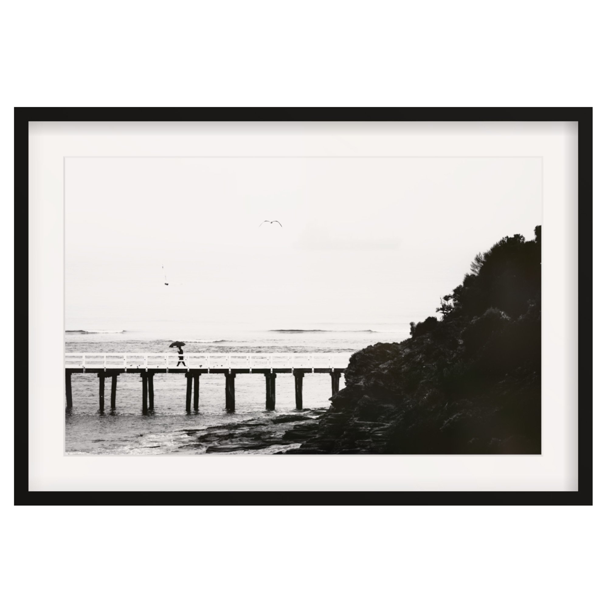 A foggy, wet day at Point Lonsdale