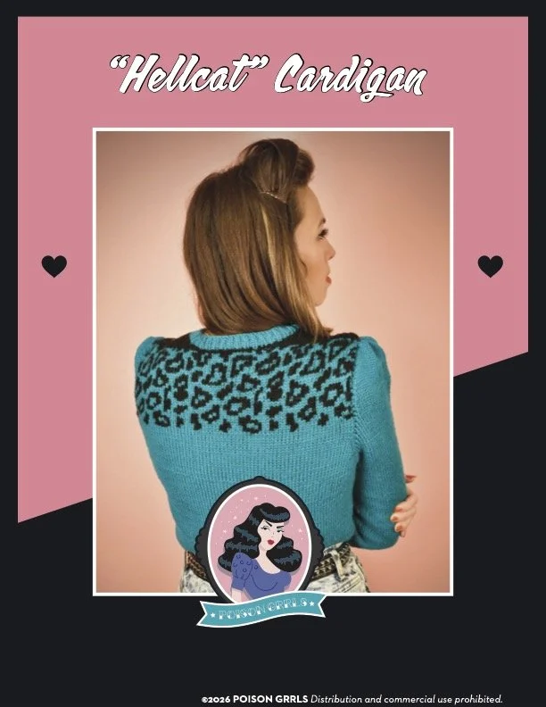 Vintage Cardigan Knitting Pattern PDF | Poison Grrls — Poison Grrls