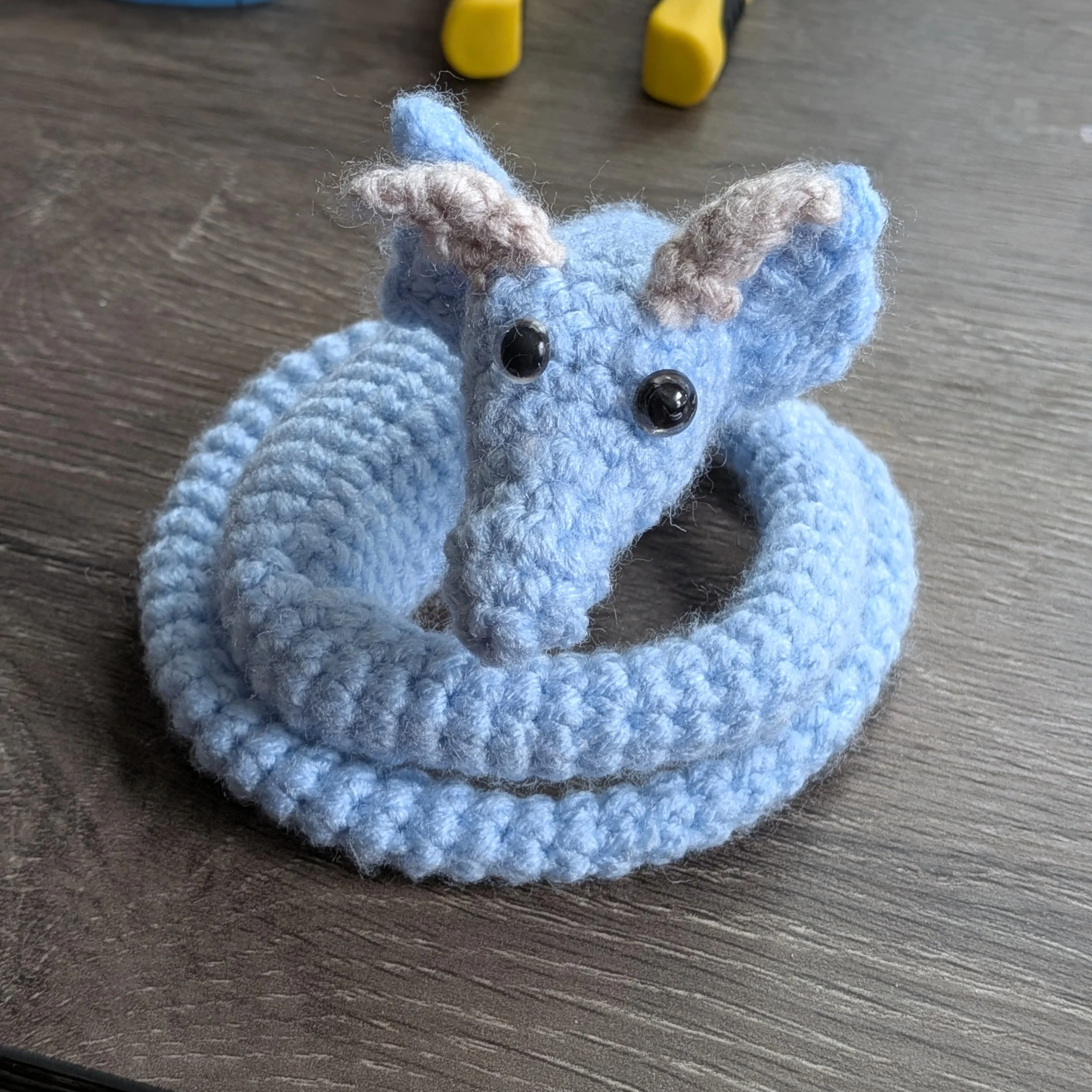 Crochet dragon progress