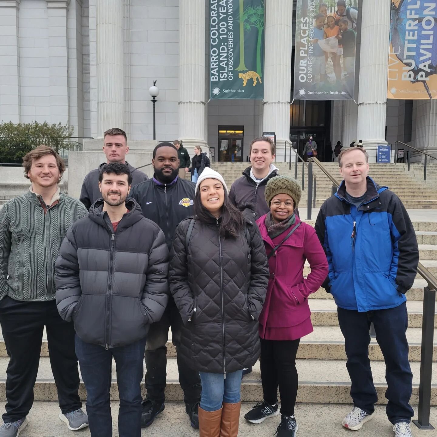 Our group had a fun time this weekend at the Smithsonian National Museum of Natural History in D.C. We all made sure to bundle up as it was quite chilly, but we still had a lot of fun and got to see some cool exhibits like the Hope Diamond! Looking f