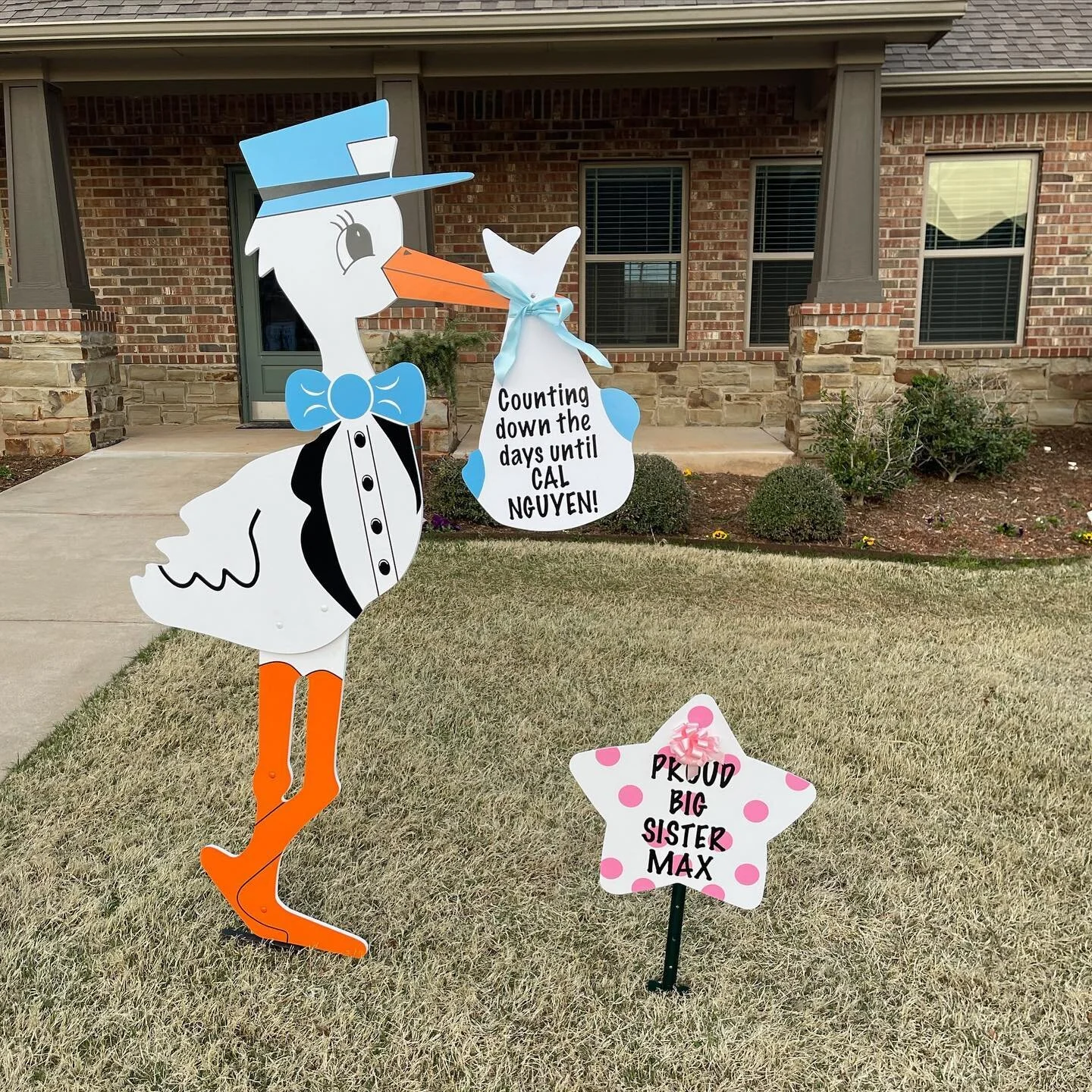 What a fun way to celebrate a baby&rsquo;s upcoming arrival! We loved getting to show this mama and big sister some love at their baby shower this weekend! 💙 #normanstorks