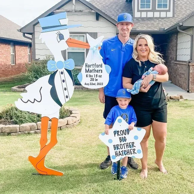 We loved welcoming home the cutest family &amp; baby Hartford 💙 #normanstorks