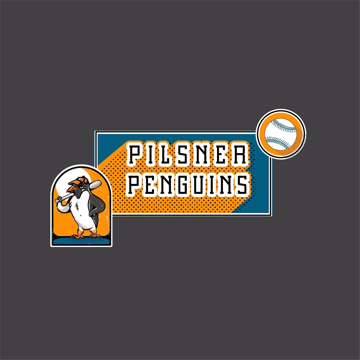 Pilsner penguins softball team logo .
.
.
#logodesinger #logo #branding #graphicdesign #design #procreate #illustrator #adobe #designboom #penguin #softball #sport #type #font #retro