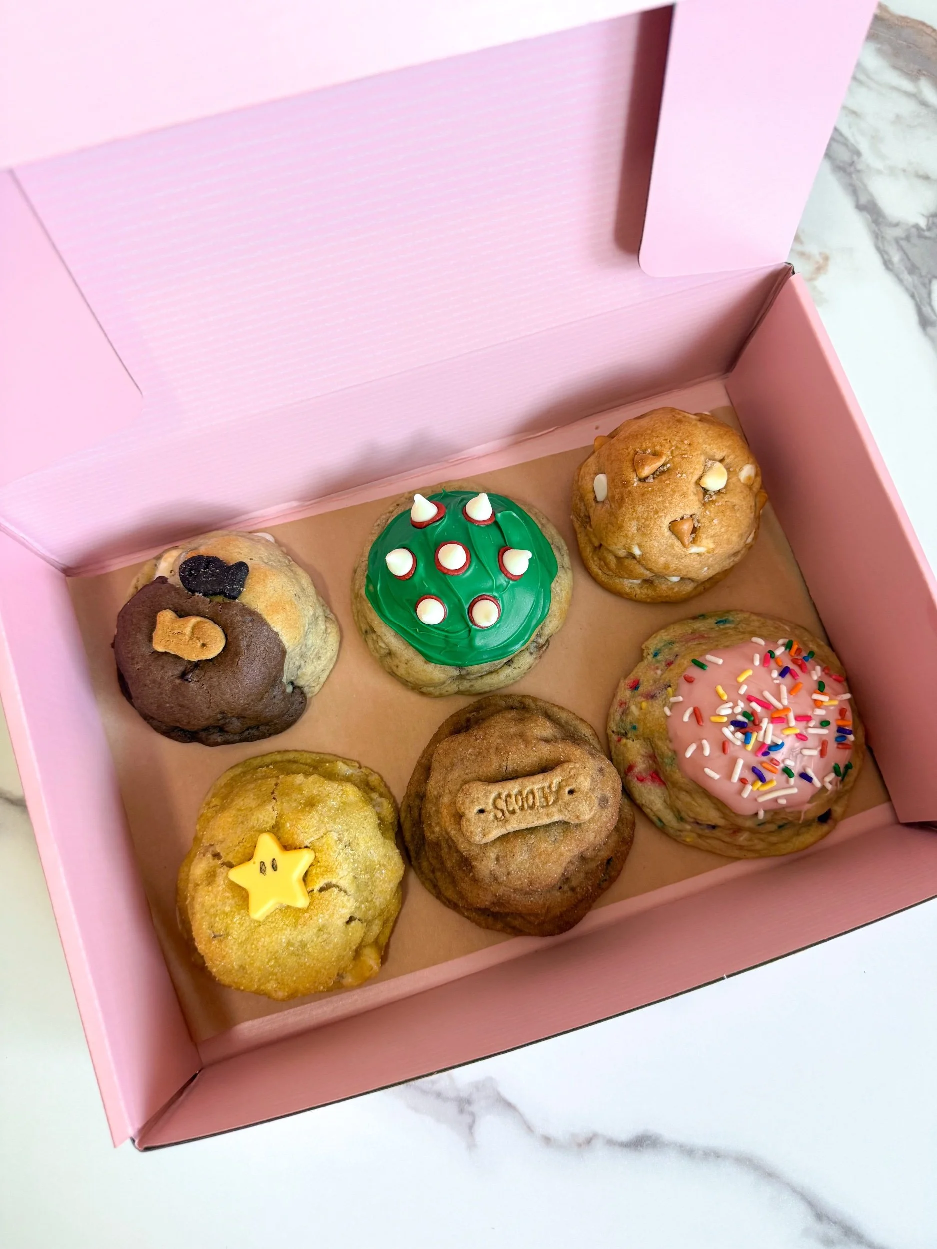 Half Dozen JUMBO Cookie Box