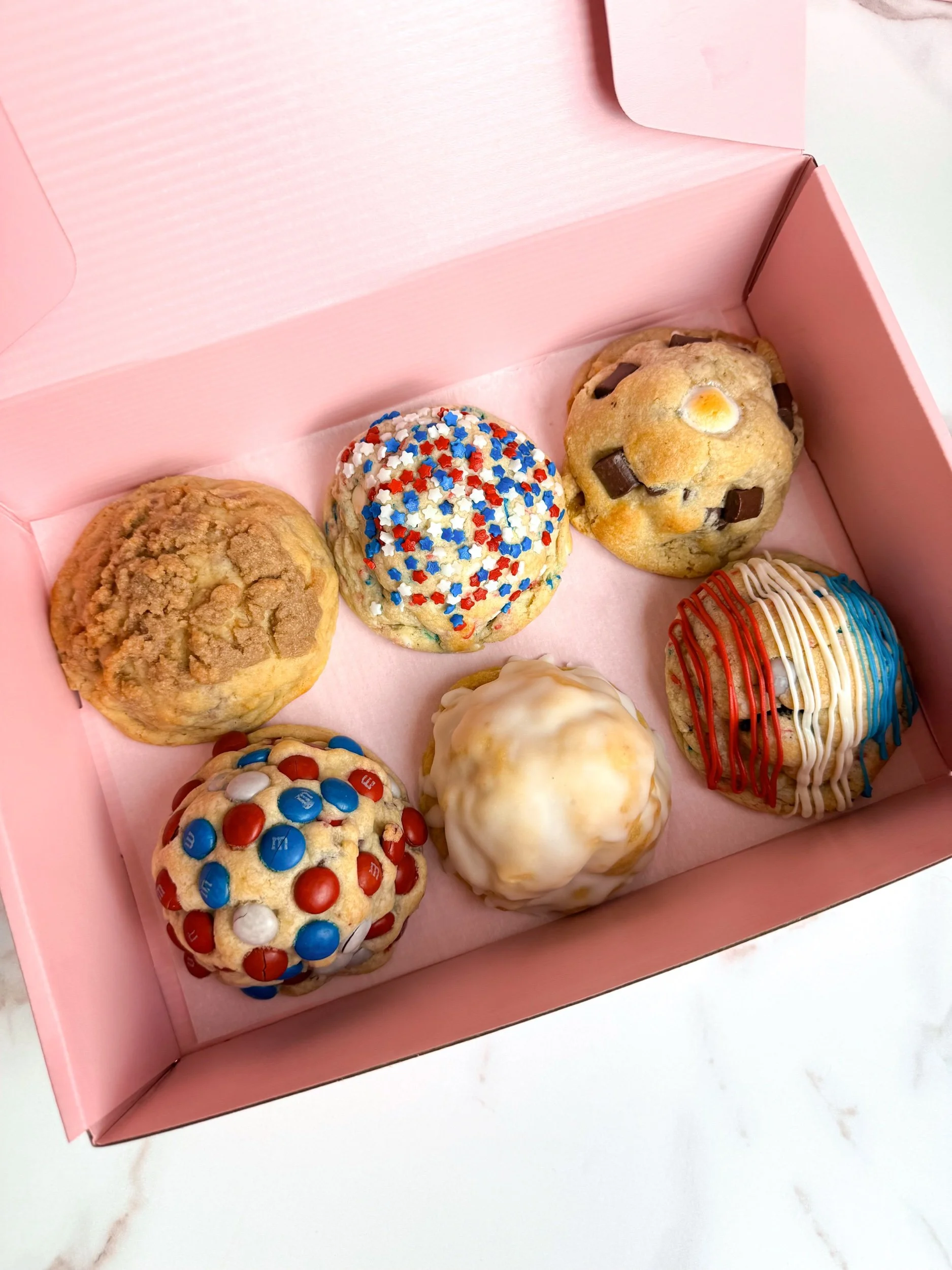 Half Dozen JUMBO Cookie Box