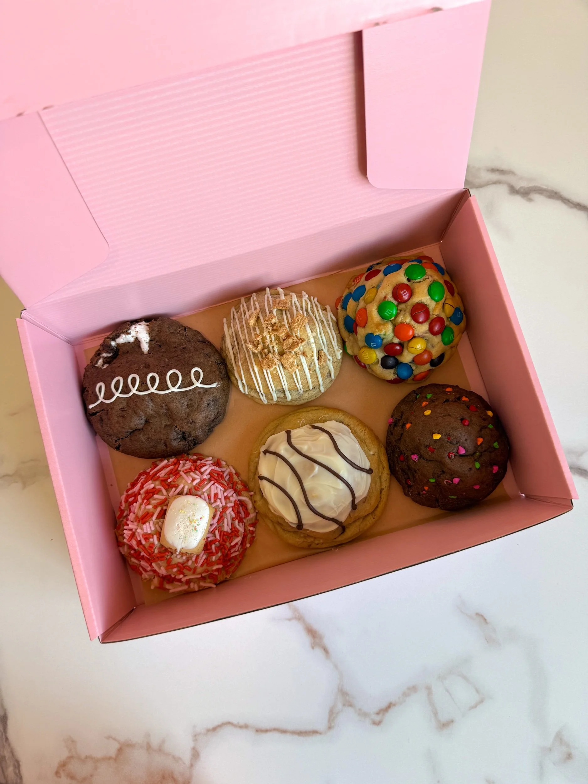 Half Dozen JUMBO Cookie Box