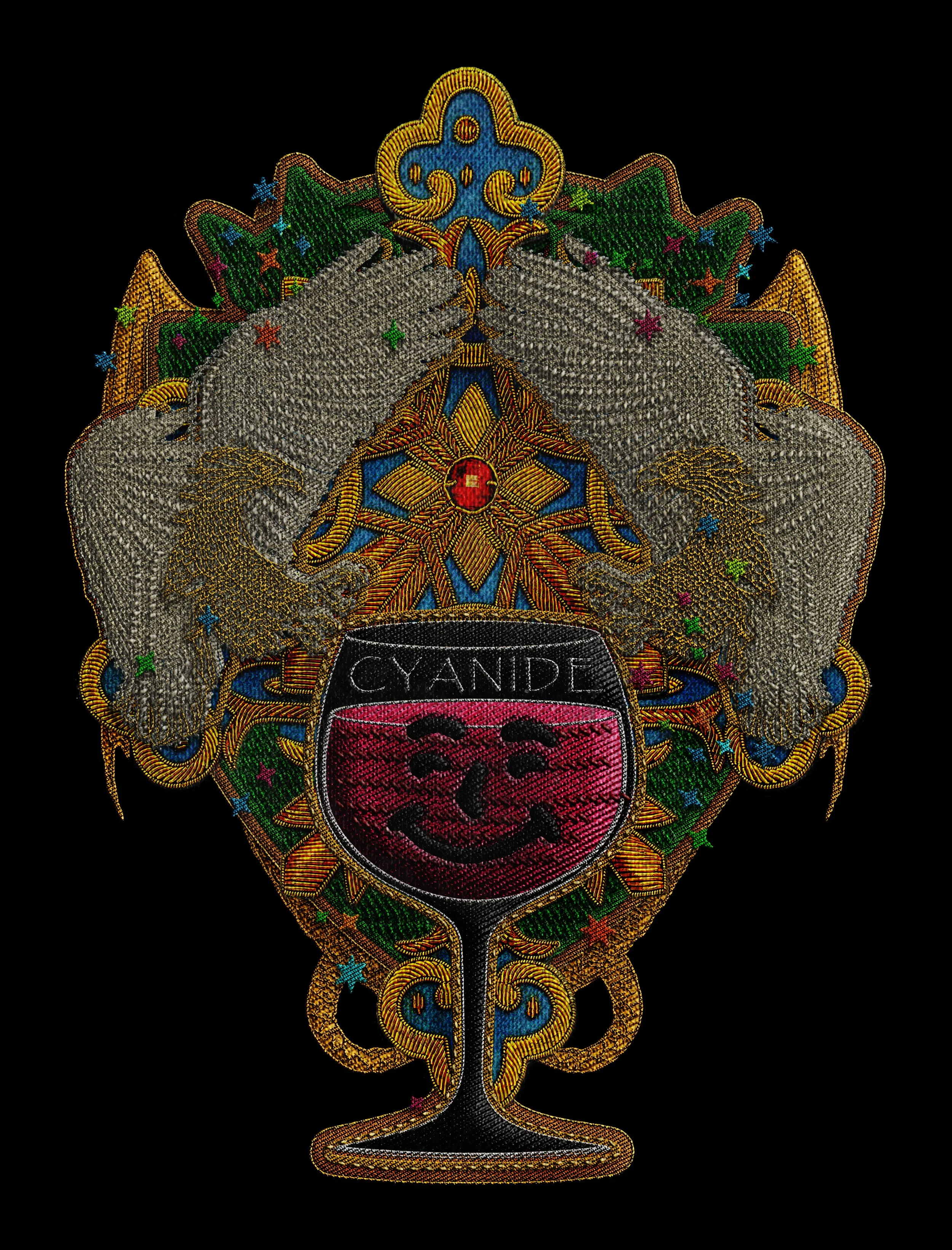 Proof of Piety, 2024
Digital Tapestry, Photoshop
32x42 cm Inkjet on canvas