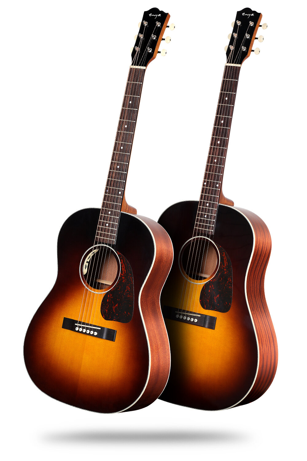 Two body shape for option! - T05 tributes to the Gibson Jumbo model. 41-inch J model (tribute to the original Gibson J45), and 38 inch B model (restore the pre-war style Gibson classic body, travel version) Reproduce the classic sound of the acoustic guitar golden age！