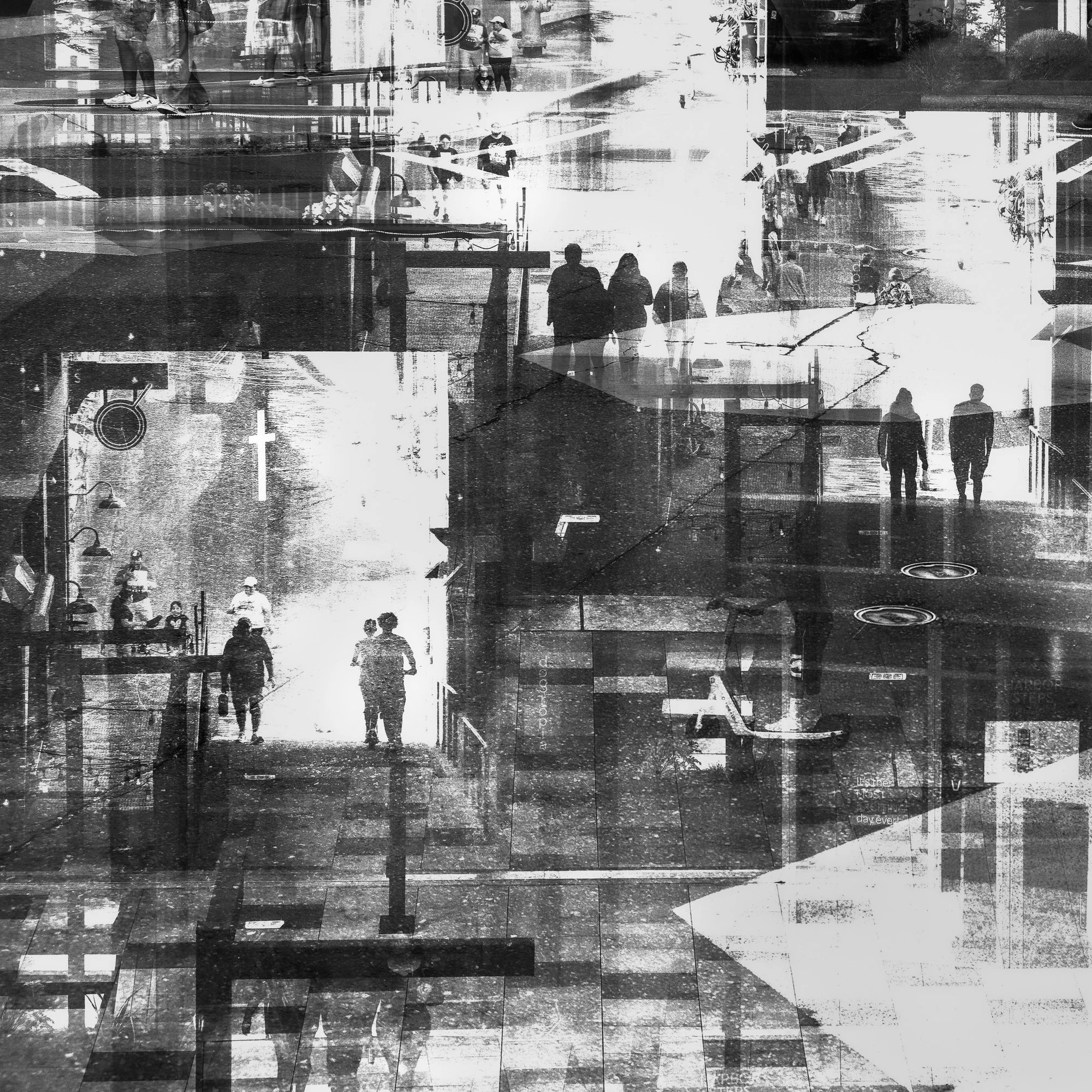 Post Alley Walkers Abstract