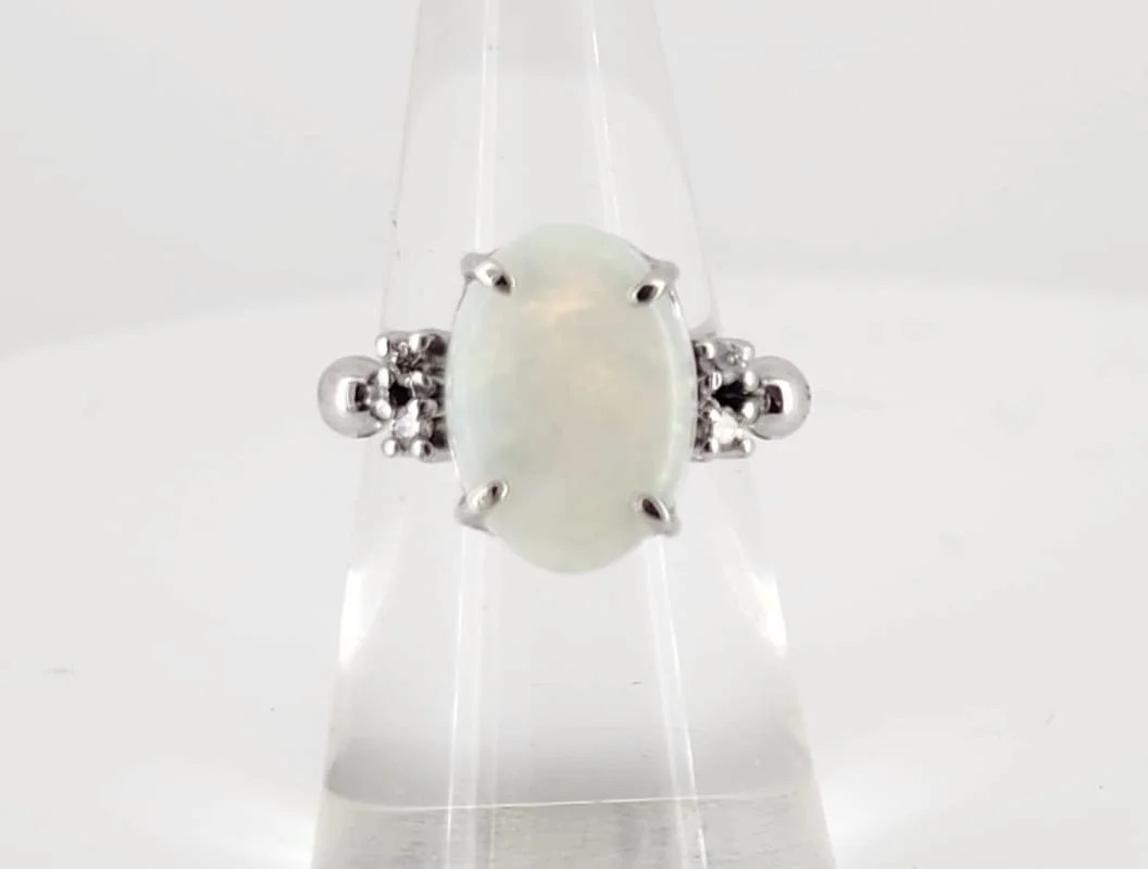 Opal and Diamond Ring