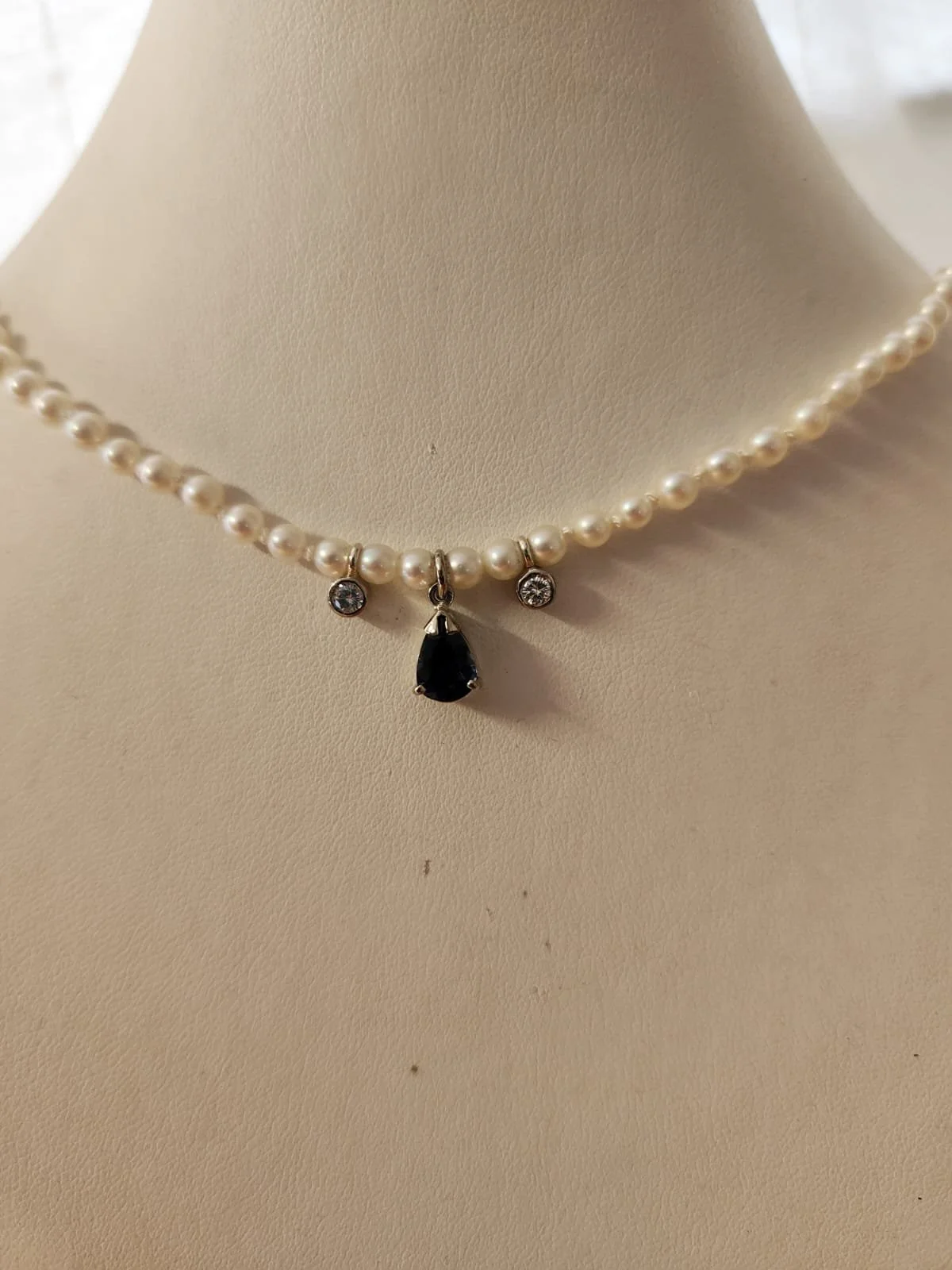 Recut Sapphire Necklace