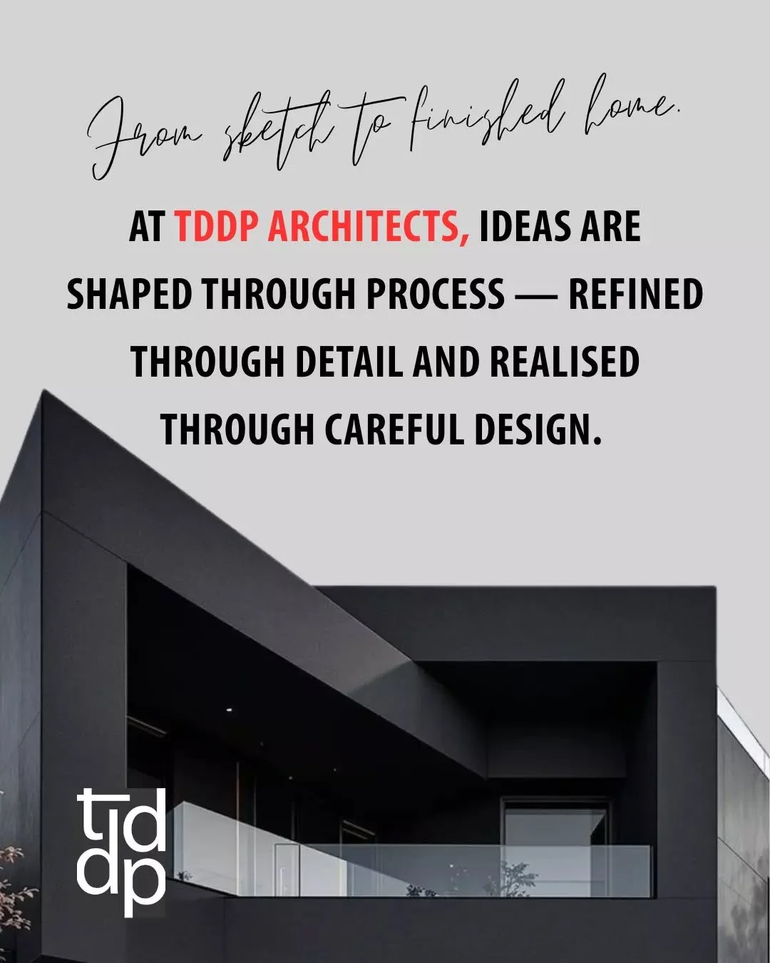 From initial sketches through to construction, every project begins with an idea, developed through a process of testing, refinement and resolution.

Our approach centres on creating architecture that is considered and enduring, where design intent i