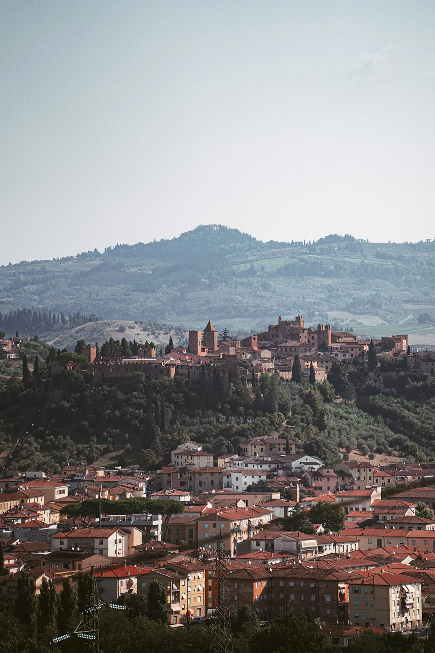 Certaldo and Certaldo alto from distance