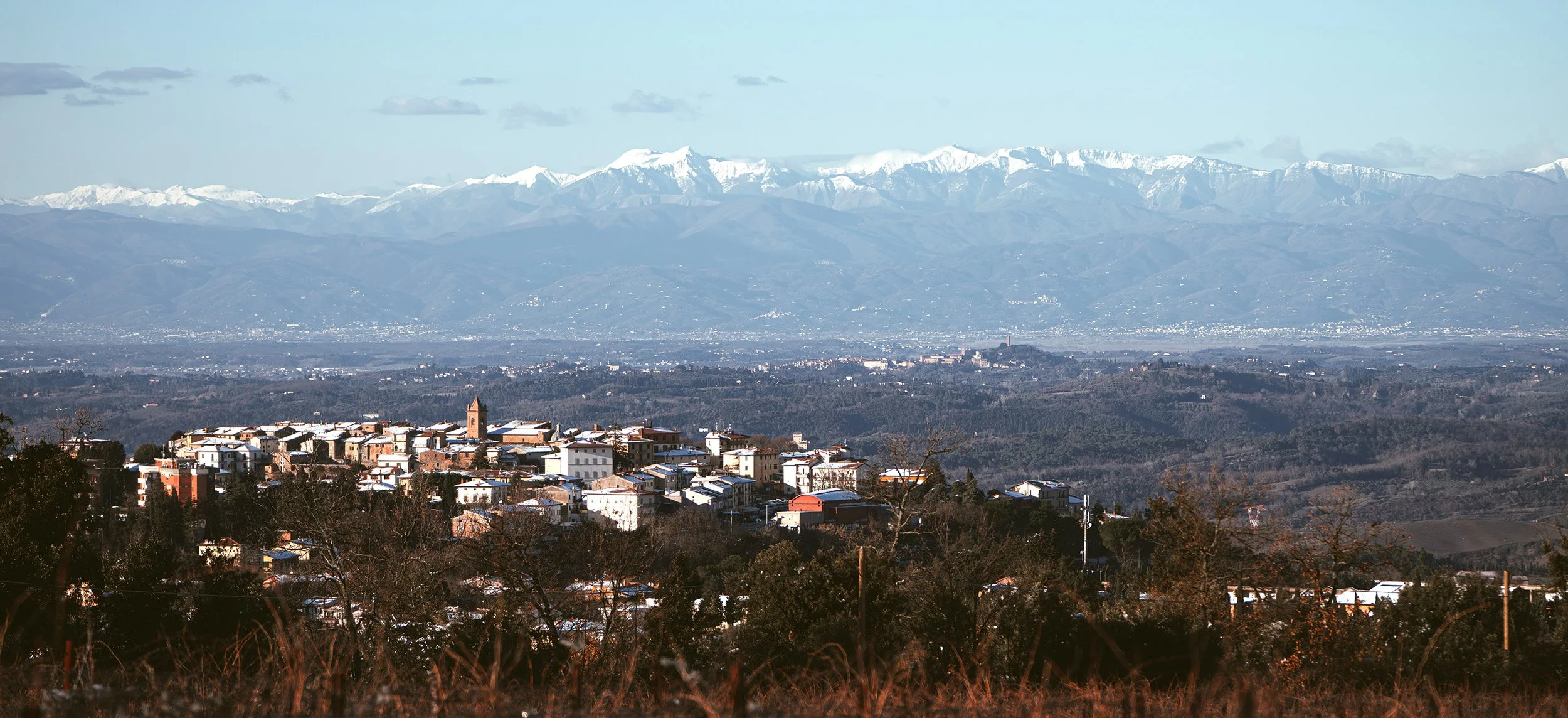 skyline of Montaione in Val d'Elsa