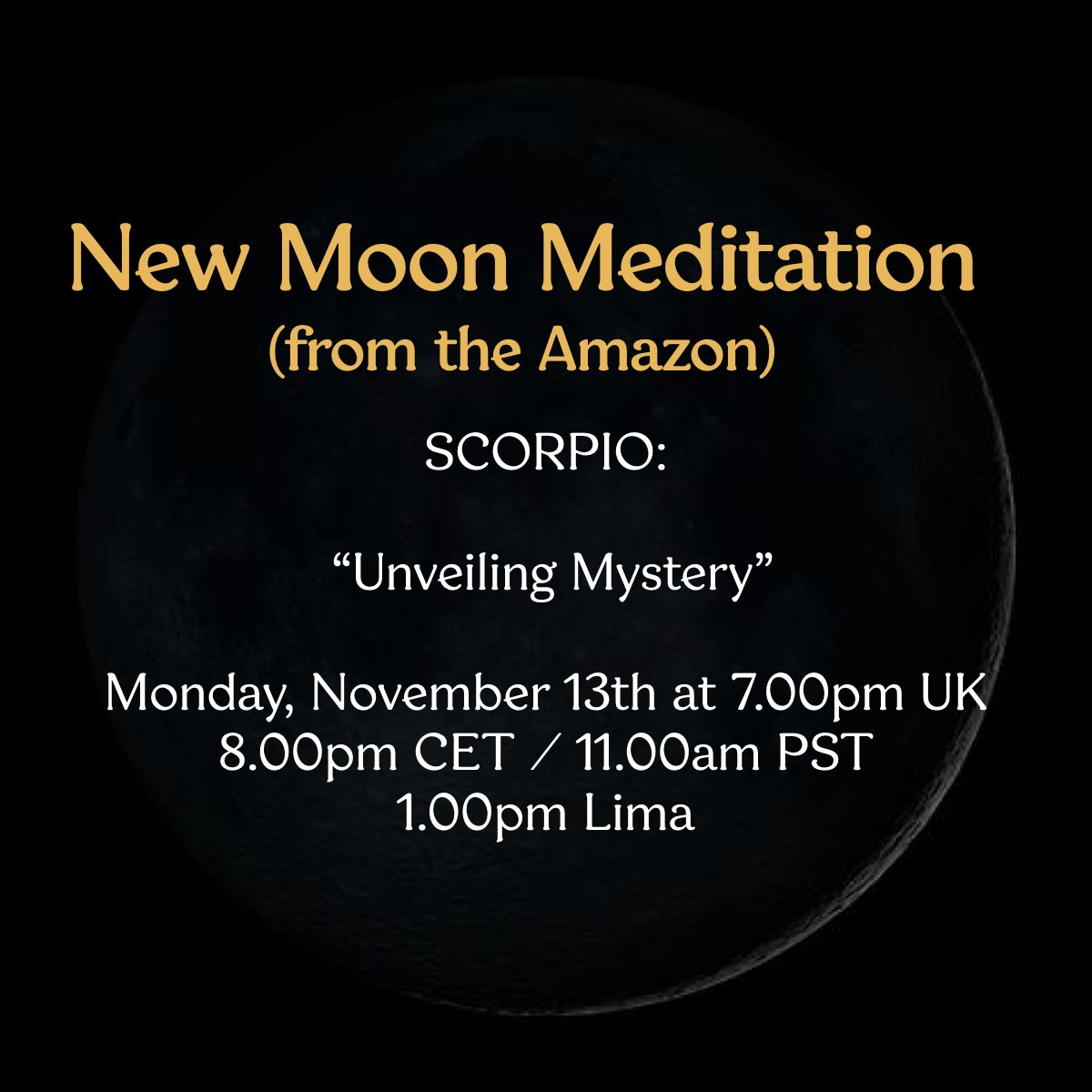 New Moon Meditation - Scorpio