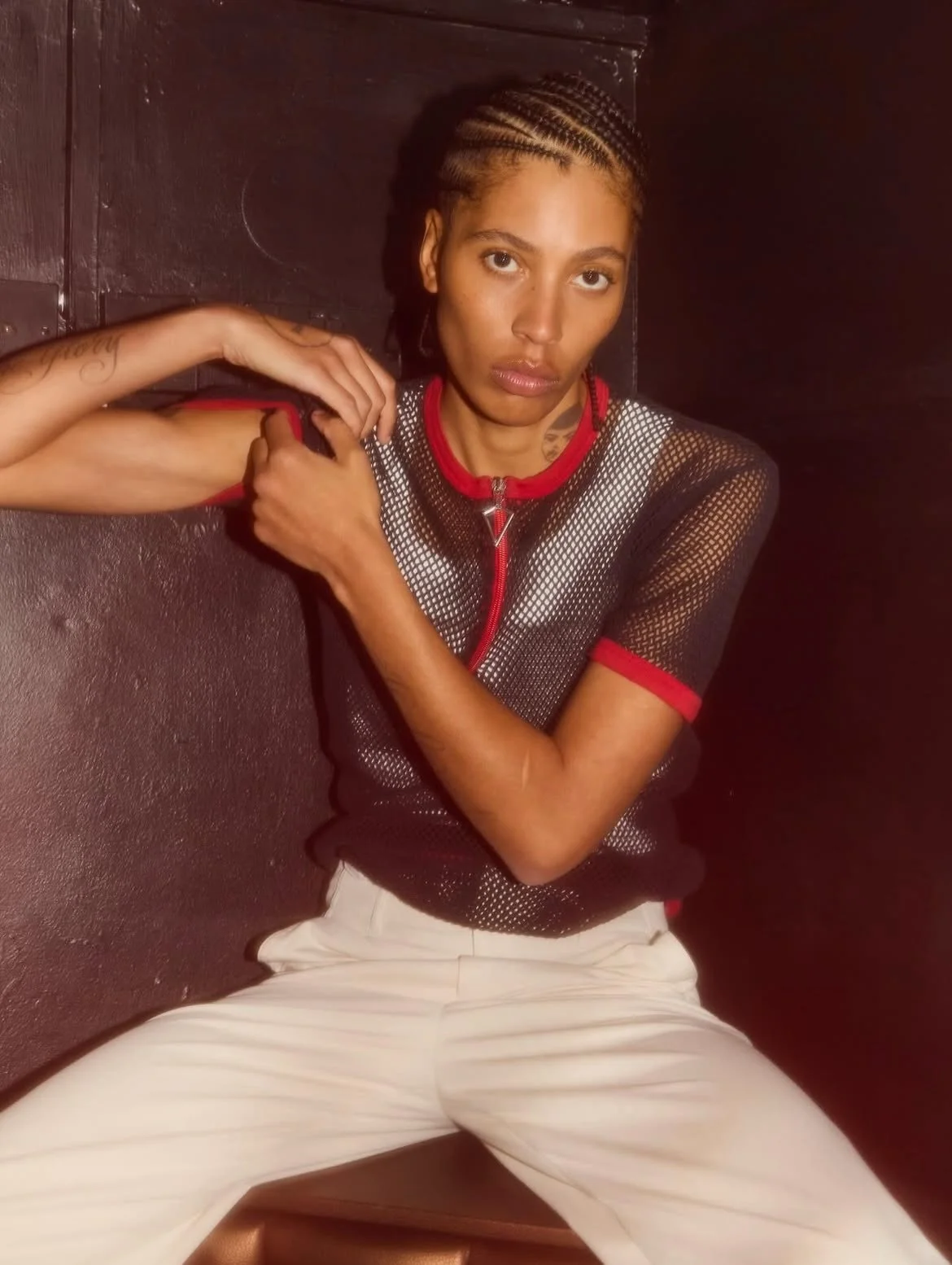 Cornrows on @kai_isaiah_jamal for interlope.  photographer @amygwatkin.  stylist @jonmorales_.  hair @batiseol makeup @quelle_uk interview marisha kris photography assistant kim budd fashion assistant ash burke hair assistant Frida ibrahim

editor @j