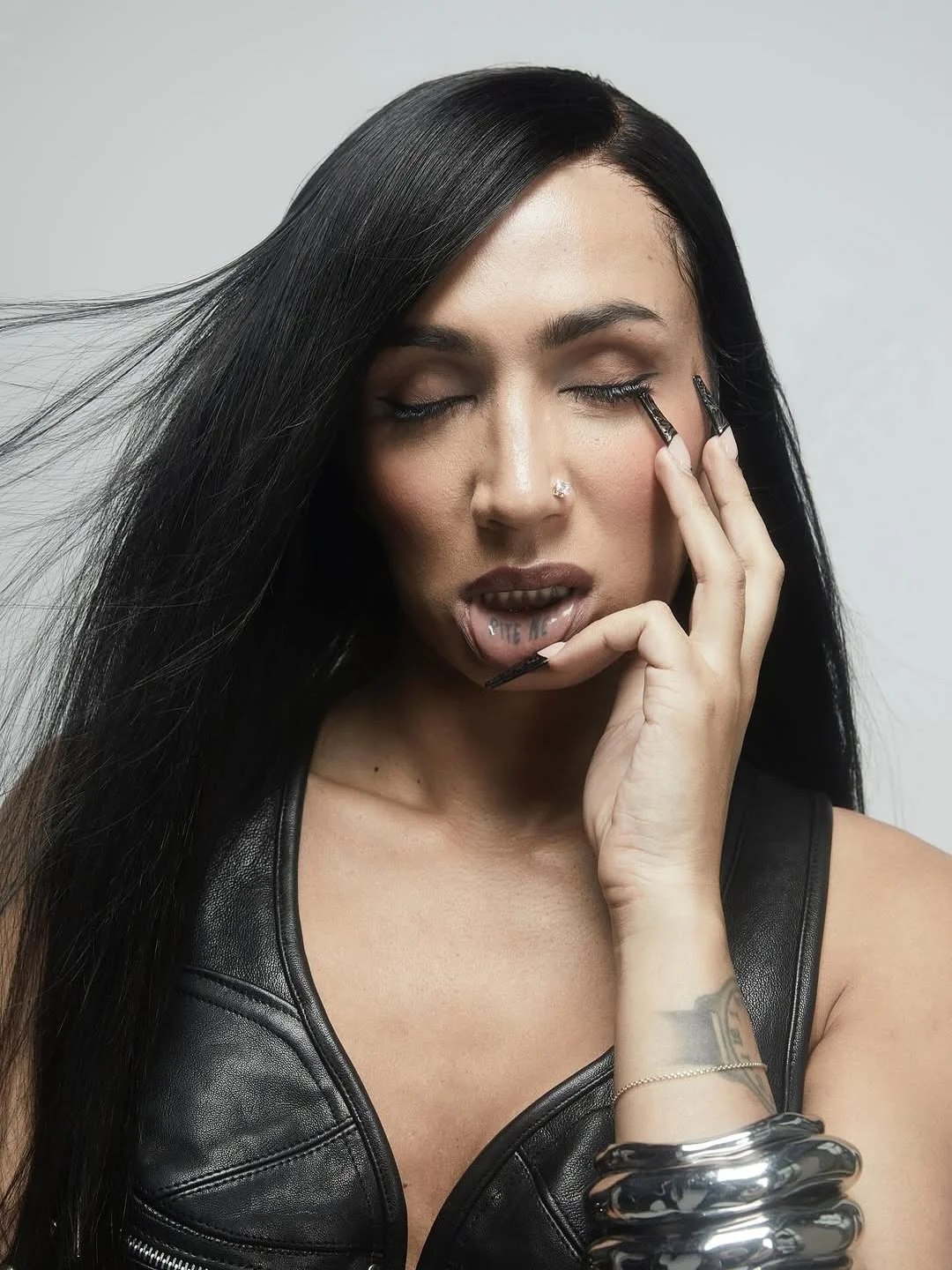 @myamehmi_ for STRAT. Issue #3 - Resistance available now.
Photography: @jc_verona
Direction: @fashionhack
Head Styling: @ritchydasilvaa
Styling assistants: @guellorcanza @em.youn
Hair: @fashionsfaithboutique using @marianilastockholm 
Makeup: @charl