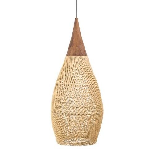 Suspension Rotin | Teck HORN Naturelle