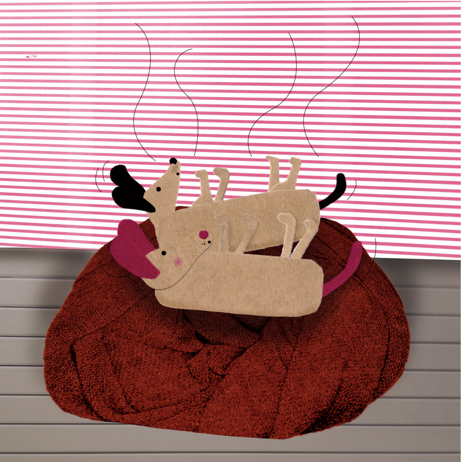 One hungry dog nods his head to the butcher
What a strange-looking man the butcher said with a mutter 