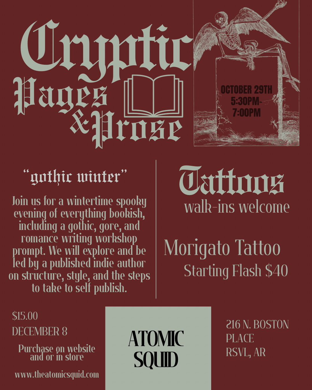 Cryptic Pages and Prose “Gothic Winter”