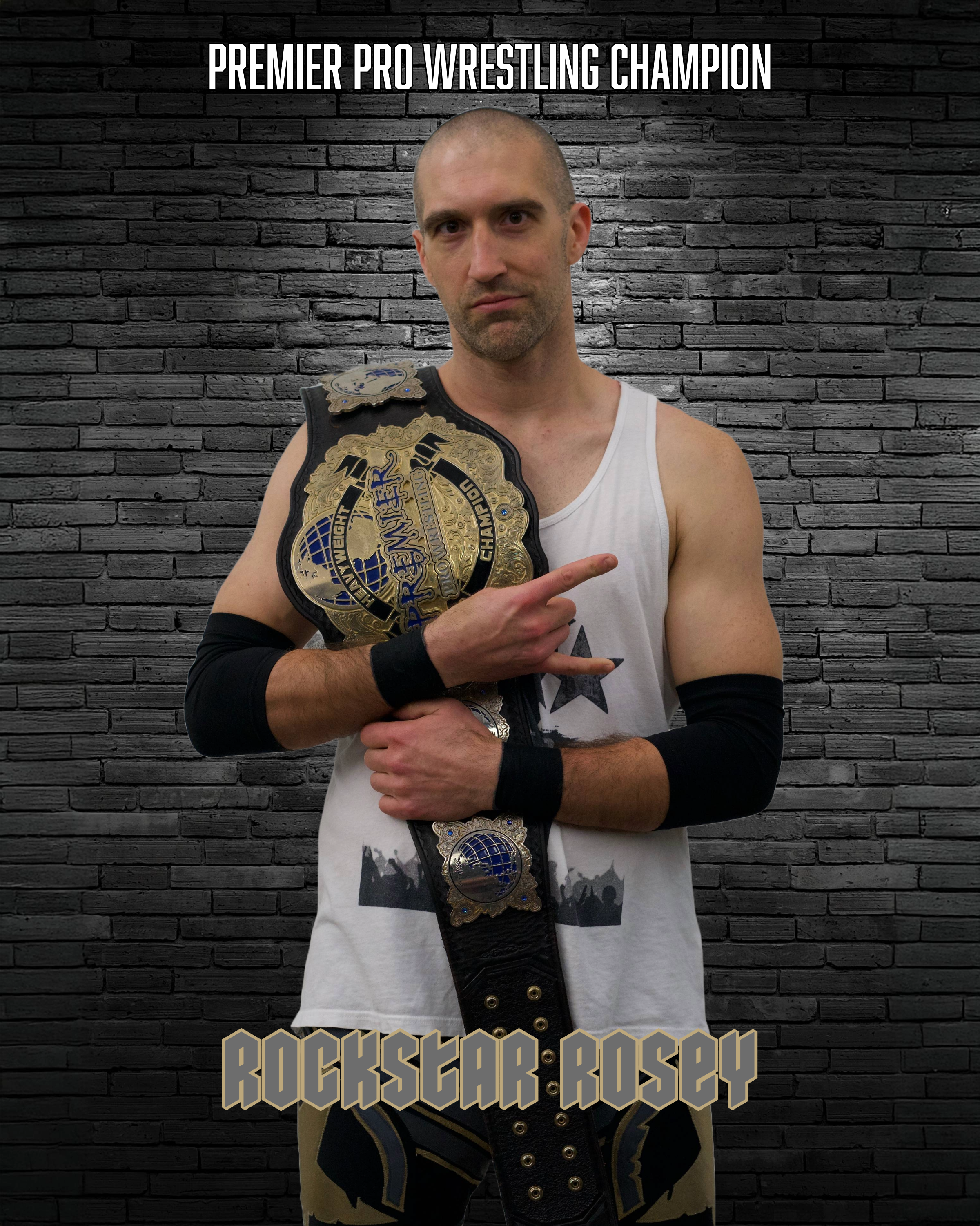 Premier Pro Wrestling champion Rockstar Rosey signed photo