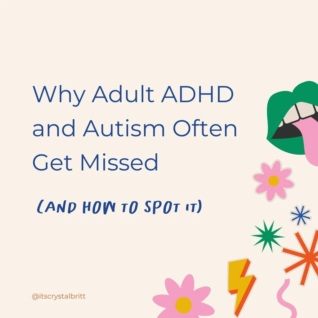 ADHD and Autism aren't being &quot;overdiagnosed,&quot; they were *underdiagnosed* in childhood, which is when they should have been noticed. Reasons for this are multifaceted but mostly include ableist preconceived notions about what ADHD and Autism