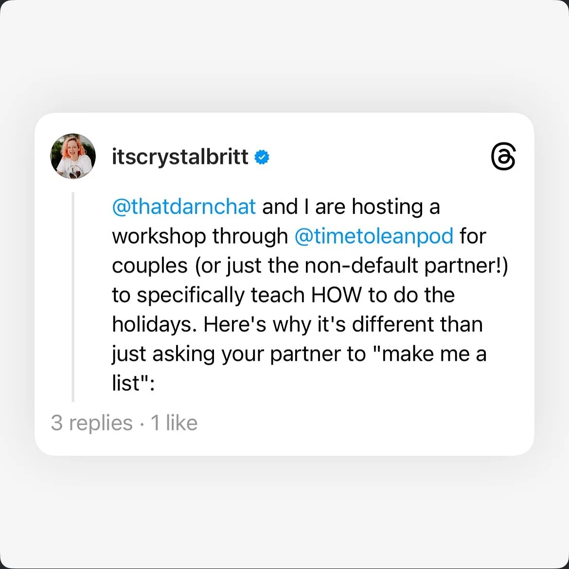 Collective liberation means EVERYONE and we want to make your life easier! WE can do the educating. If you or your partner are interested please DM me or @timetoleanpod if you have questions! ⁣
.⁣
.⁣
.⁣
.⁣
.⁣
#applepodcasts #babyboy #babygirl #couple