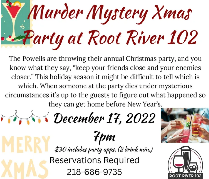 Murder Mystery Christmas Party at Root River 102