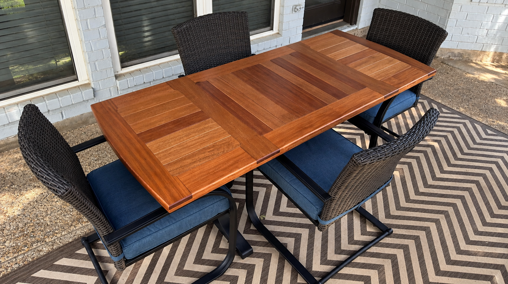 Mahogany Outdoor Dining Table