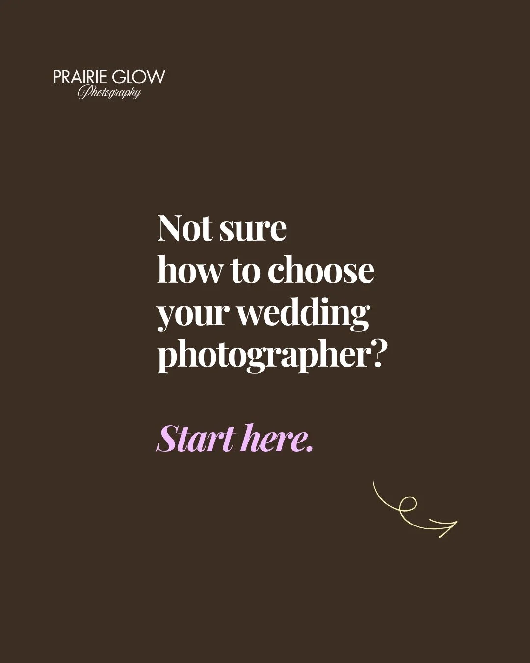 Pals, if I didn't know what I know...I wouldn't know where to start. This might help you! 

It's a long emotional day- make sure you want to spend it with the person you chose to document you! The more comfortable you feel, the better your photos wil