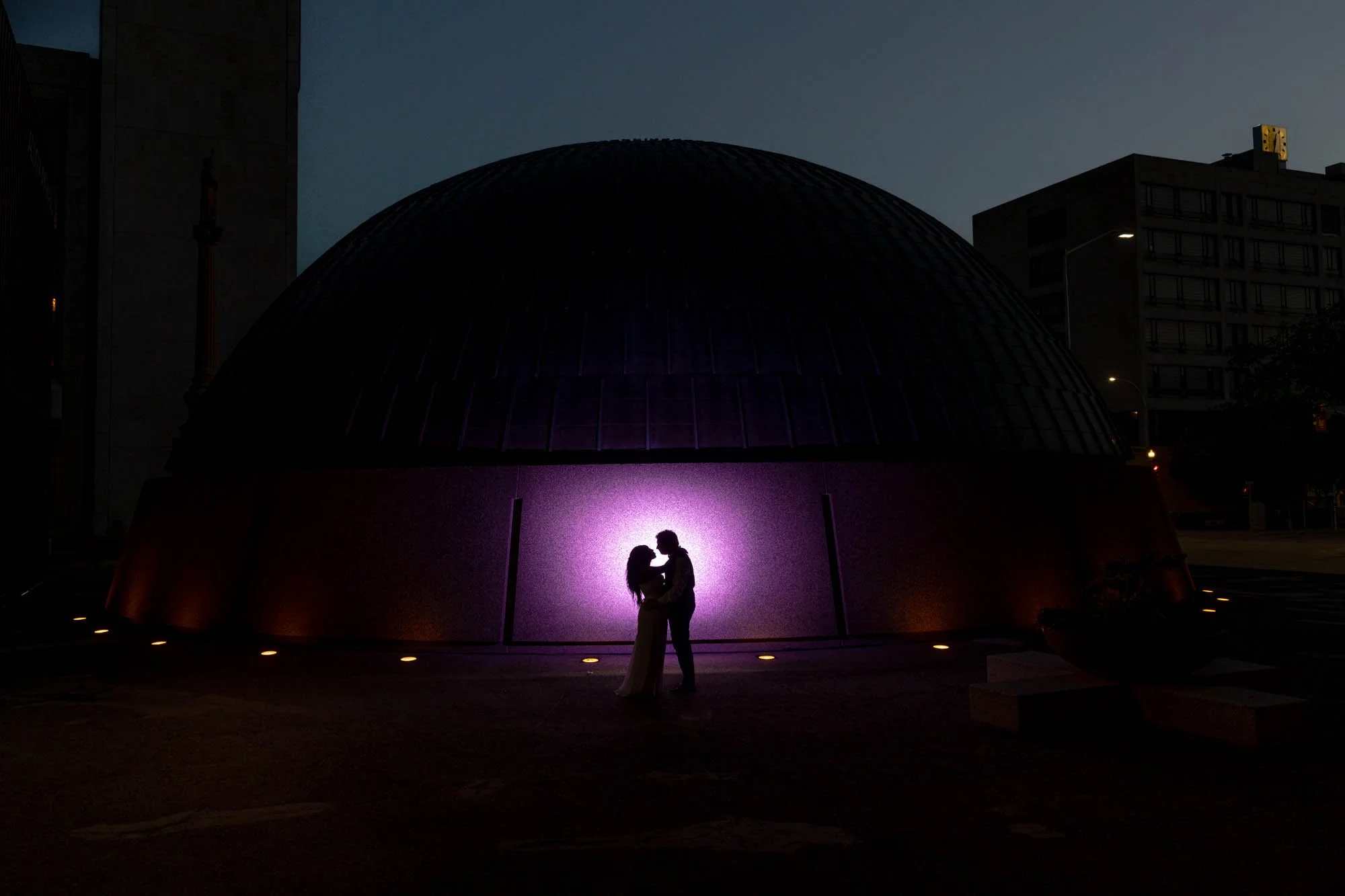 🌙😚💜Last shot of the night = a very Winnipegy scene. Congrats Rebecca &amp; Devan, you sure know how to throw a party 🎈