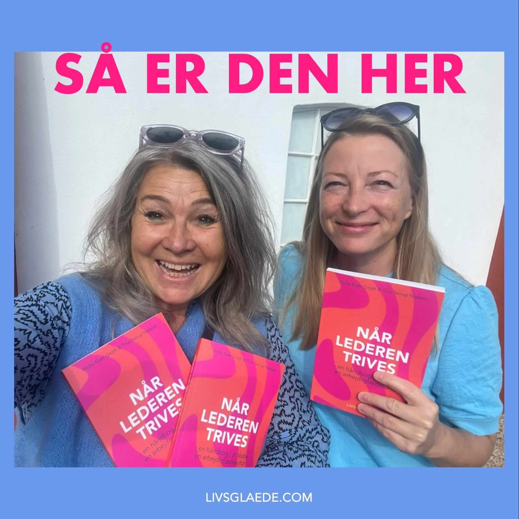 NÅR LEDEREN TRIVES – EN HÅNDBOG I AT SKABE EN ARBEJDSGLÆDEKULTUR
Vi er pivstolte 😄
Vi har nemlig skrevet en bog til dig, der er leder – og som både vil have mere overskud i hverdagen og skabe en arbejdsplads, hvo