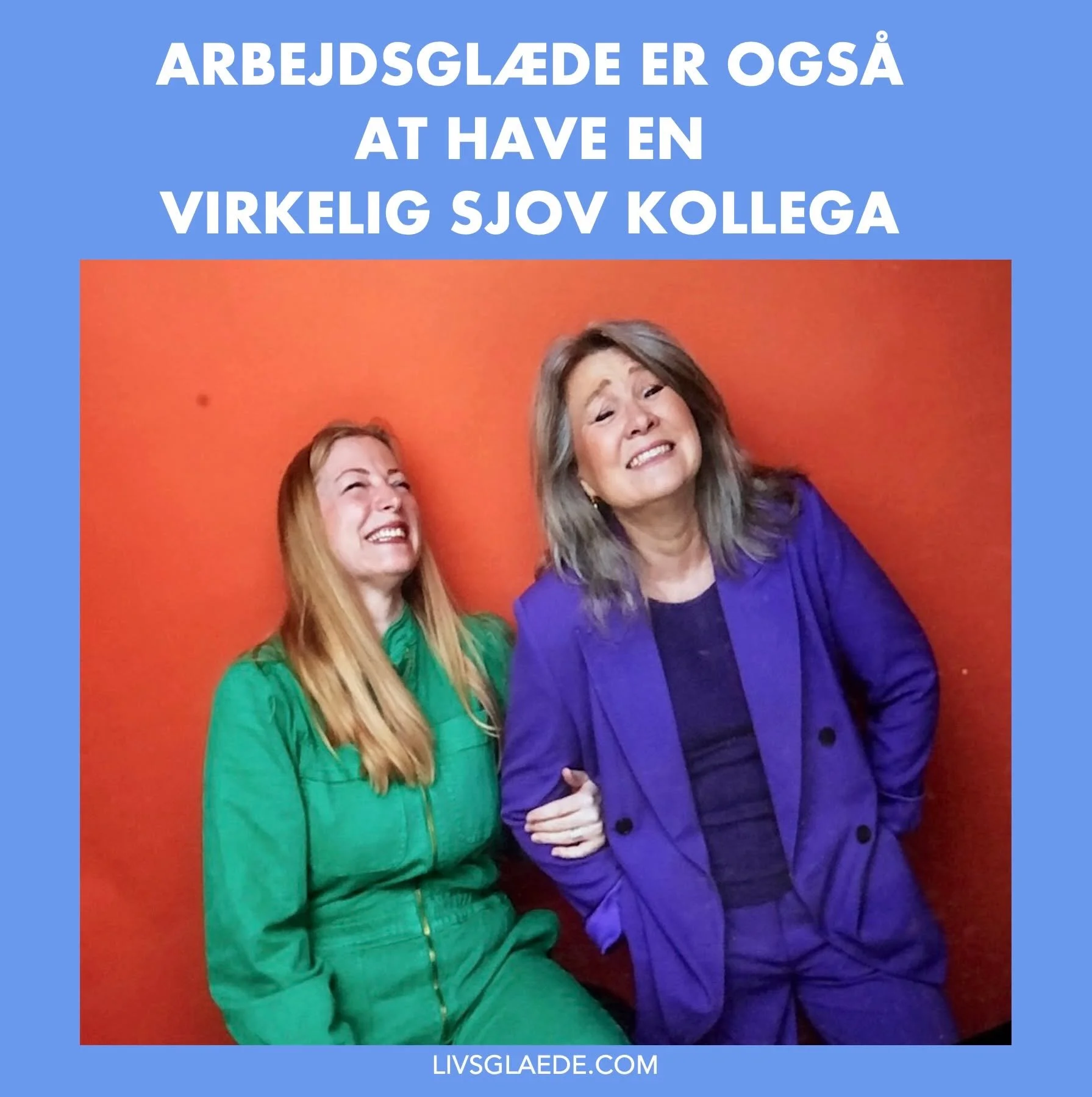 OKAY TINA, DU ER FAKTISK SJOV 😄
Rigtig gode kollegaer er en gave.
Og når man ovenikøbet har en kollega, man kan have det virkelig sjovt sammen med, så er det noget helt særligt. Det gør arbejdsdagen lettere, lø