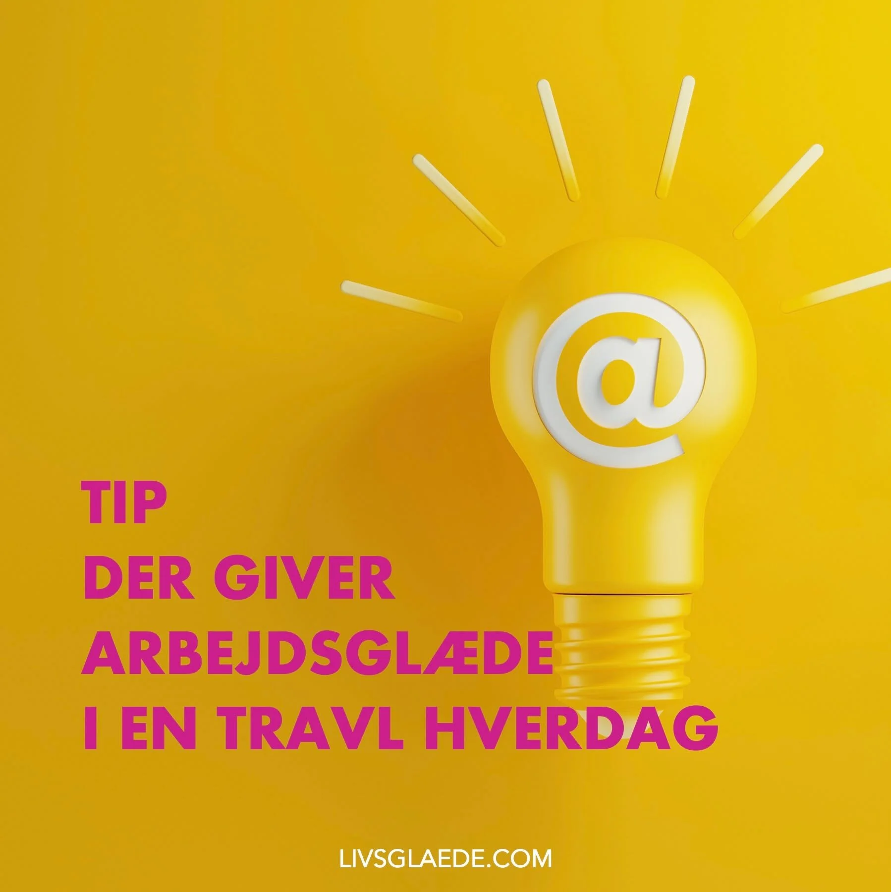 TIP TIL MERE ARBEJDSGLÆDE I EN TRAVL HVERDAG
I en travl arbejdsdag, kan deadlines, udfordringer og opgaver hurtigt dominere. 
Vi har en tendens til at fokusere på alt det som ikke fungerer, det som vi ikke har nået, eller ikke er