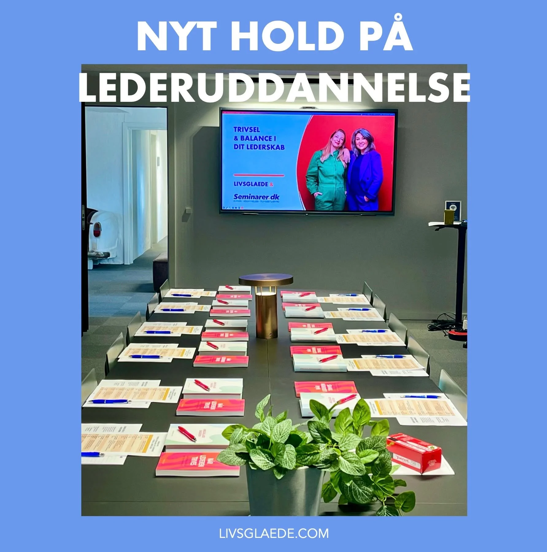 S&aring; g&oslash;r vi klar til f&oslash;rste modul i et nyt uddannelsesforl&oslash;b for ledere, i samarbejde med Seminarer.dk ; &rdquo;Trivsel og Balance i dit lederskab&rdquo;.

Et nyt hold ledere er klar til at blive inspirerede og f&aring; nye r