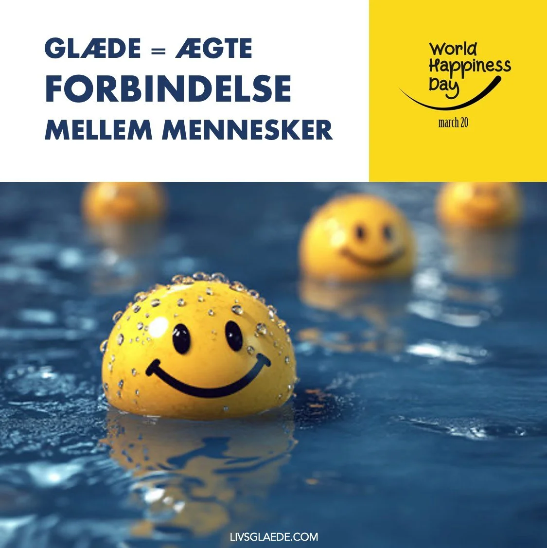 I dag er det International Day of Happiness &ndash; en dag, som FN indf&oslash;rte i 2012 for at s&aelig;tte fokus p&aring;, at trivsel og livskvalitet er en fundamental ret for mennesker over hele verden 😊 Og i &aring;r handler dagen om noget helt 