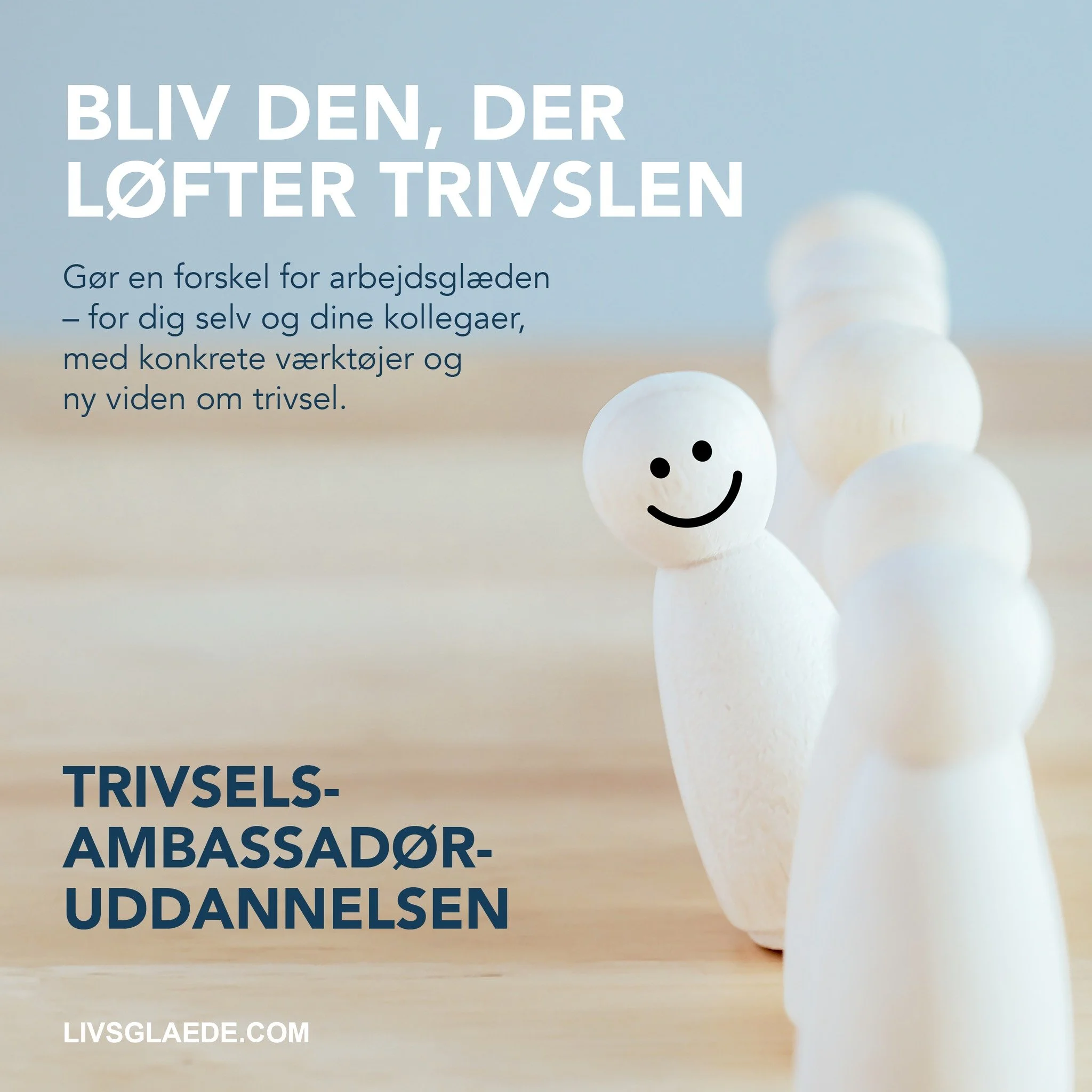 HAR DU LYST TIL AT G&Oslash;RE EN REEL FORSKEL FOR TRIVSLEN P&Aring; DIN ARBEJDSPLADS 

Hvad nu hvis trivsel ikke var et projekt&hellip; men noget, I gjorde hver dag?
Det er pr&aelig;cis det, vores trivselsambassad&oslash;rer arbejder med 😊

Vi har 