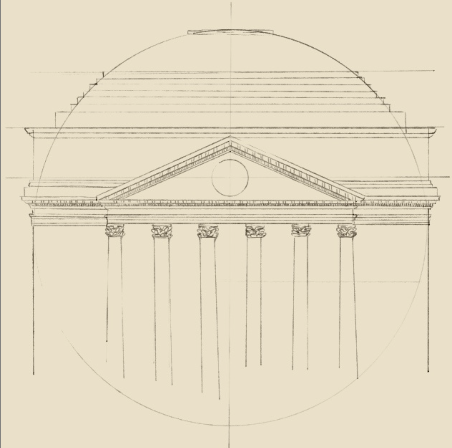 The UVA Rotunda, Charlottesville, VA