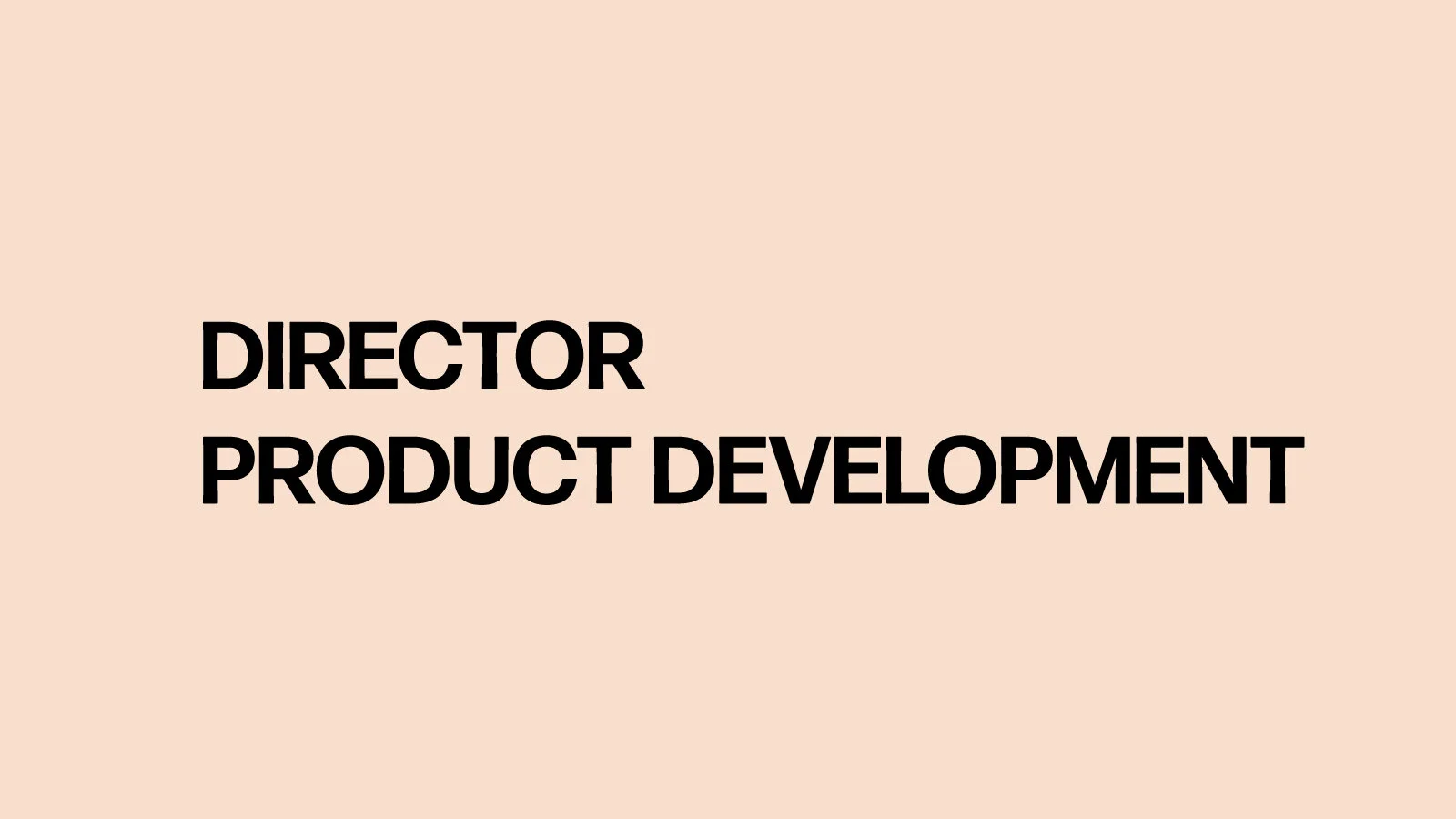 Director of Product Development