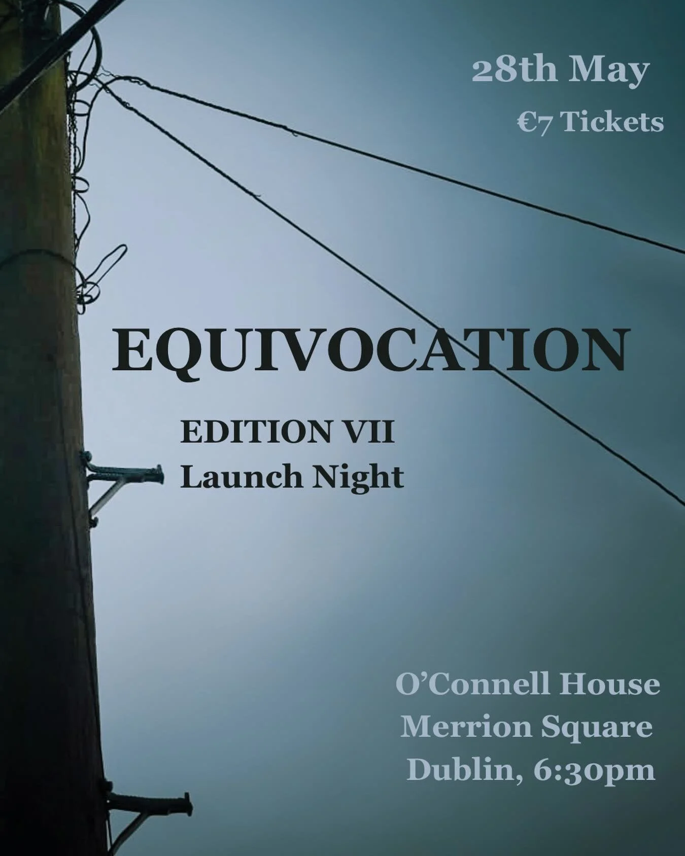 ONE WEEK UNTIL LAUNCH!

Just one week until the launch event for issue 7, equivocation. We are so excited to share this very special edition with you. See you there ! 

Le gr&aacute;, &uacute;na Agus Jack 

📸 @izzie_graphs