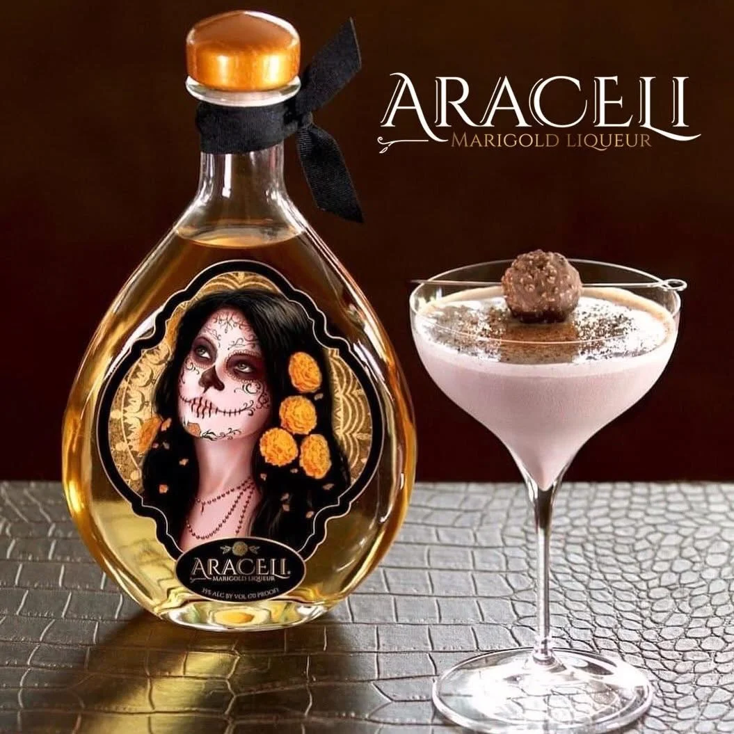 Araceli Chocolate Beso!💋 
A delicious cocktail for chocolate lovers to enjoy! 

2 oz. Araceli Marigold Liqueur
2 oz. Chocolate liqueur 
2 oz. Baileys Irish Cream
Combine Araceli, chocolate liqueur, and Baileys Irish cream in a large cocktail shaker.